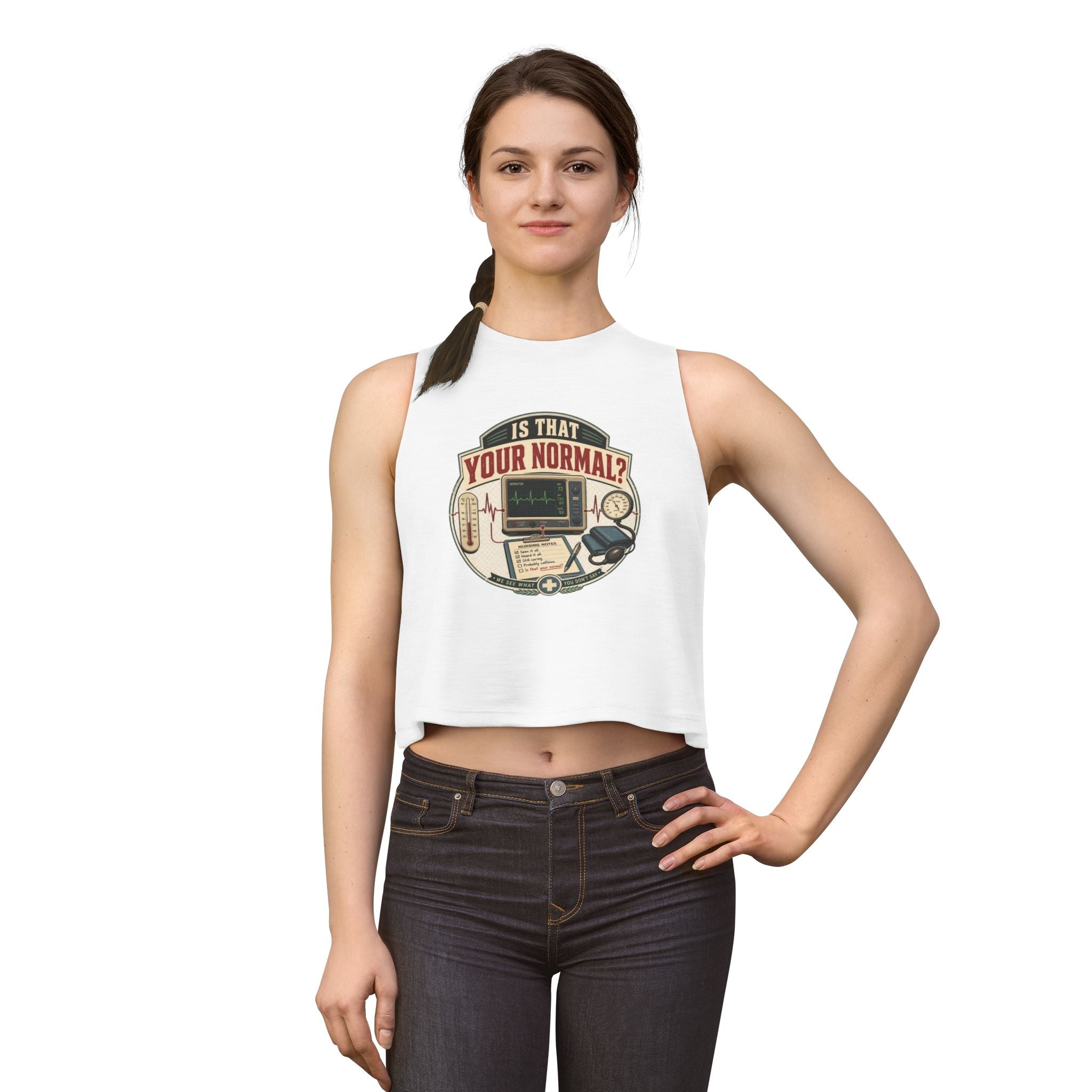 Is That Your Normal? Medical Tech Crop Top – Women's Nurse EMT Shirt