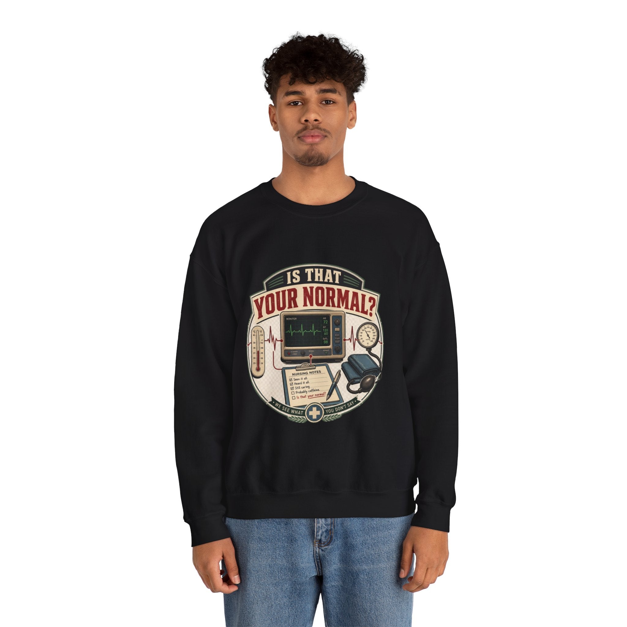 “Is That Your Normal?” Vintage Medical Tech Design Crewneck Sweatshirt