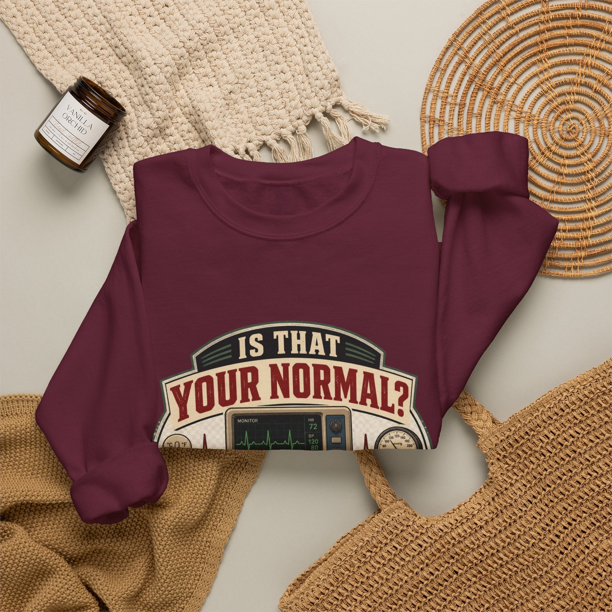 “Is That Your Normal?” Vintage Medical Tech Design Crewneck Sweatshirt