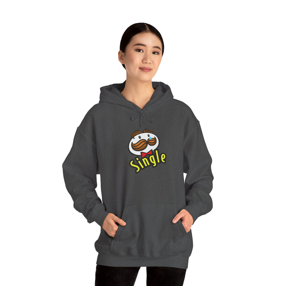 Single Pringles Mascot Hoodie — Funny Single Graphic Pullover