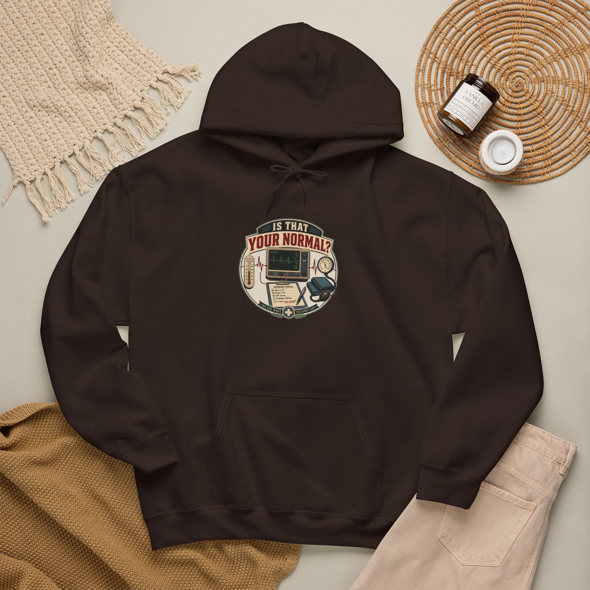 Hoodie – Retro Tech "Is That Your Normal?" Vintage Computer Graphic