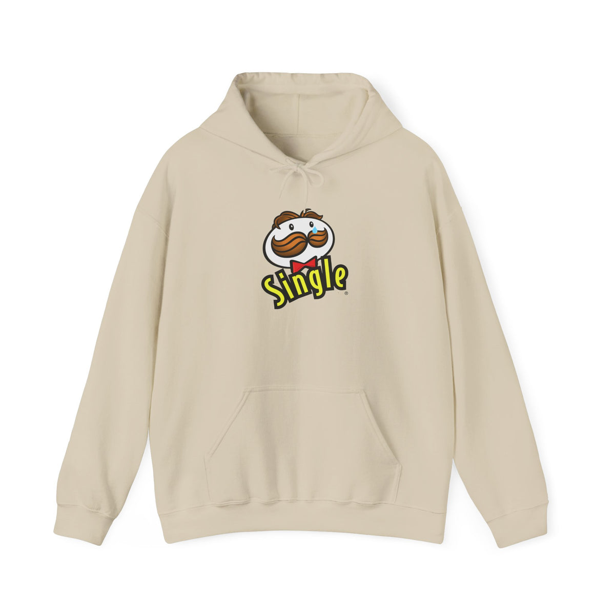 Single Pringles Mascot Hoodie — Funny Single Graphic Pullover