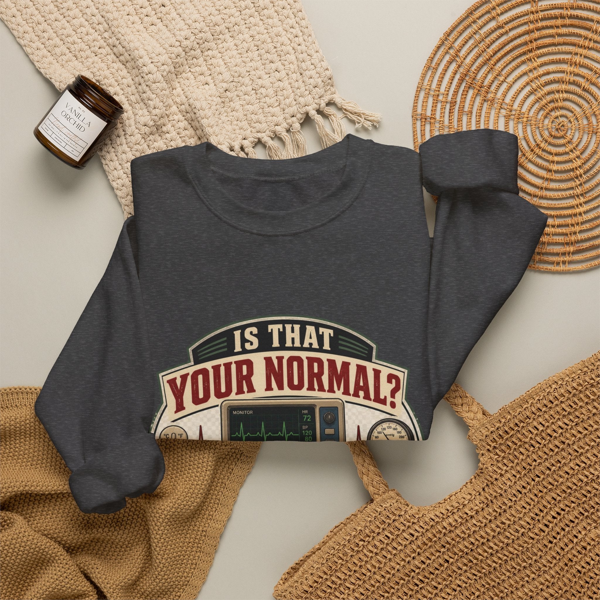“Is That Your Normal?” Vintage Medical Tech Design Crewneck Sweatshirt