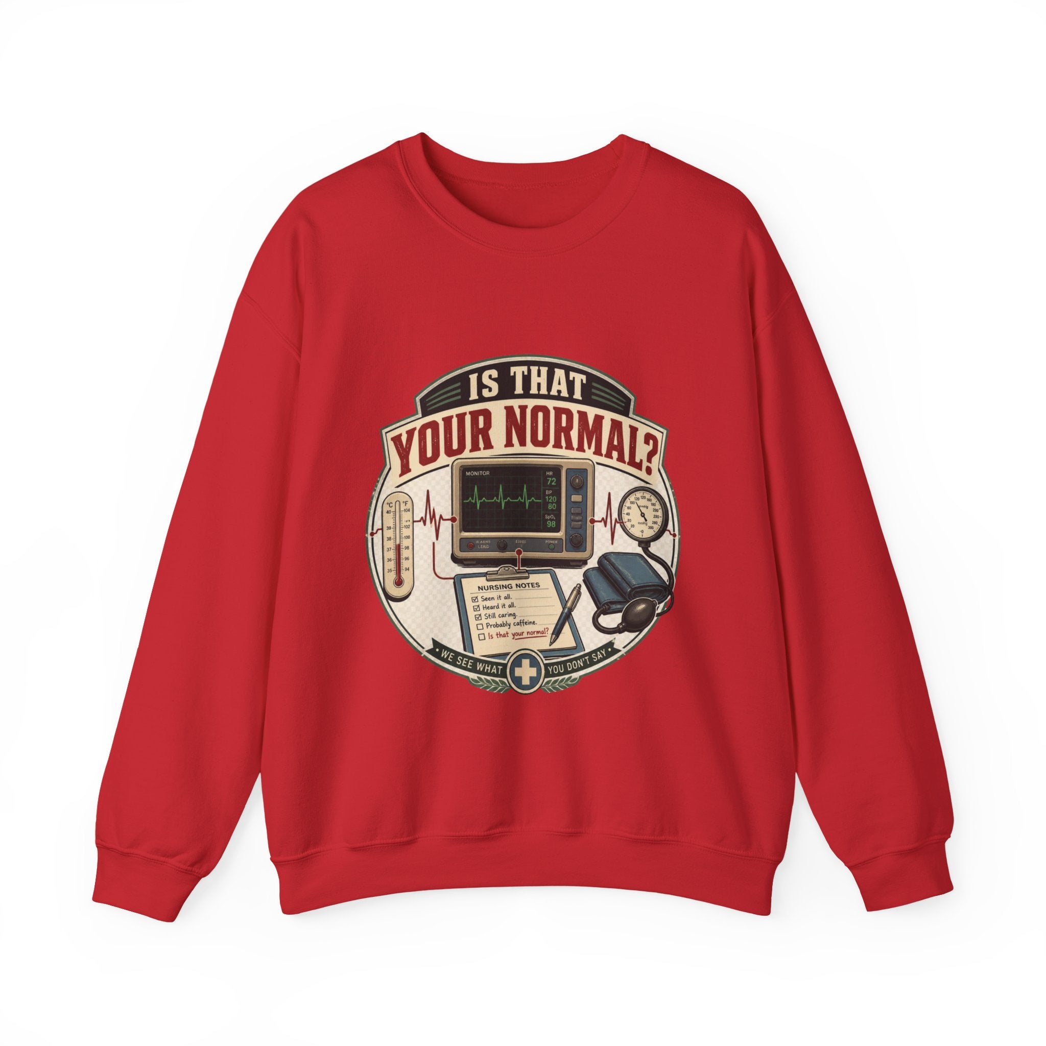 “Is That Your Normal?” Vintage Medical Tech Design Crewneck Sweatshirt