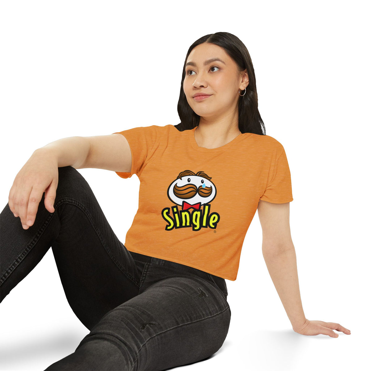 Single Pringles-Inspired Crop Top — Women's Festival Graphic Tee