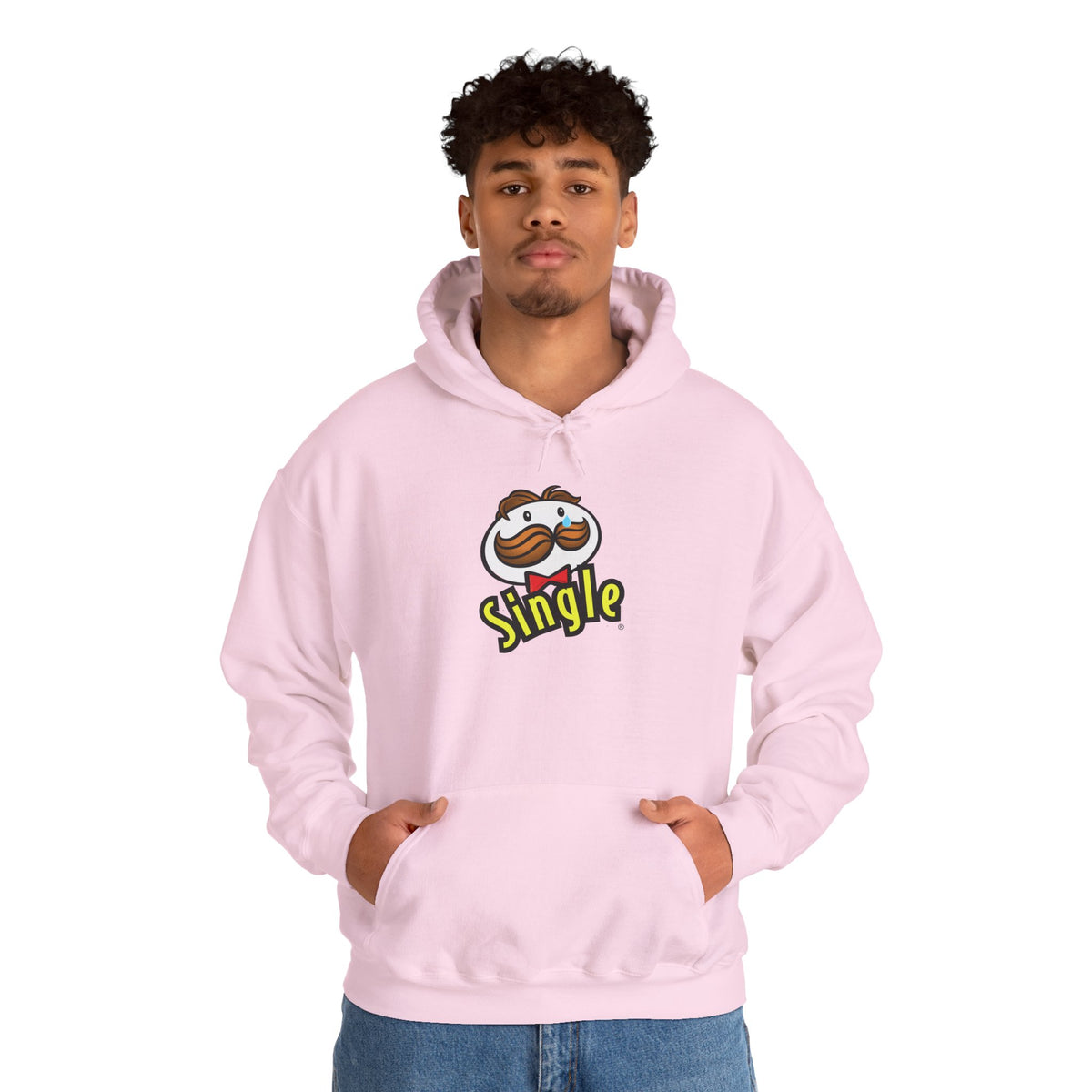 Single Pringles Mascot Hoodie — Funny Single Graphic Pullover