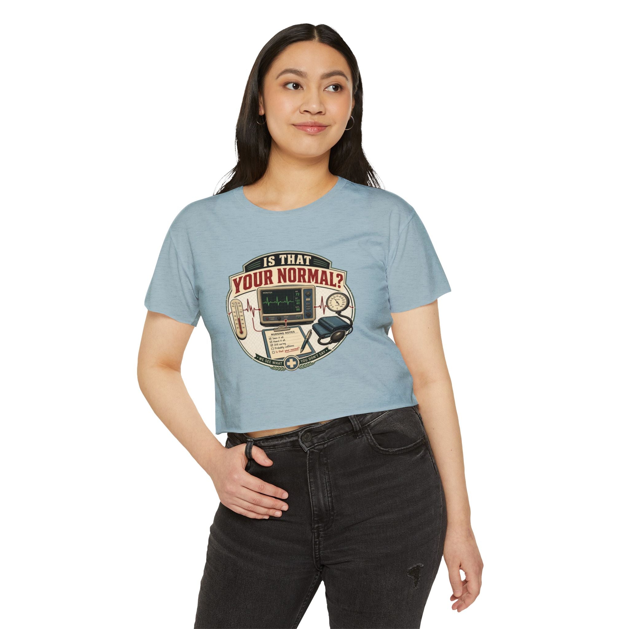 Is That Your Normal? Medical Monitor Graphic Crop Top