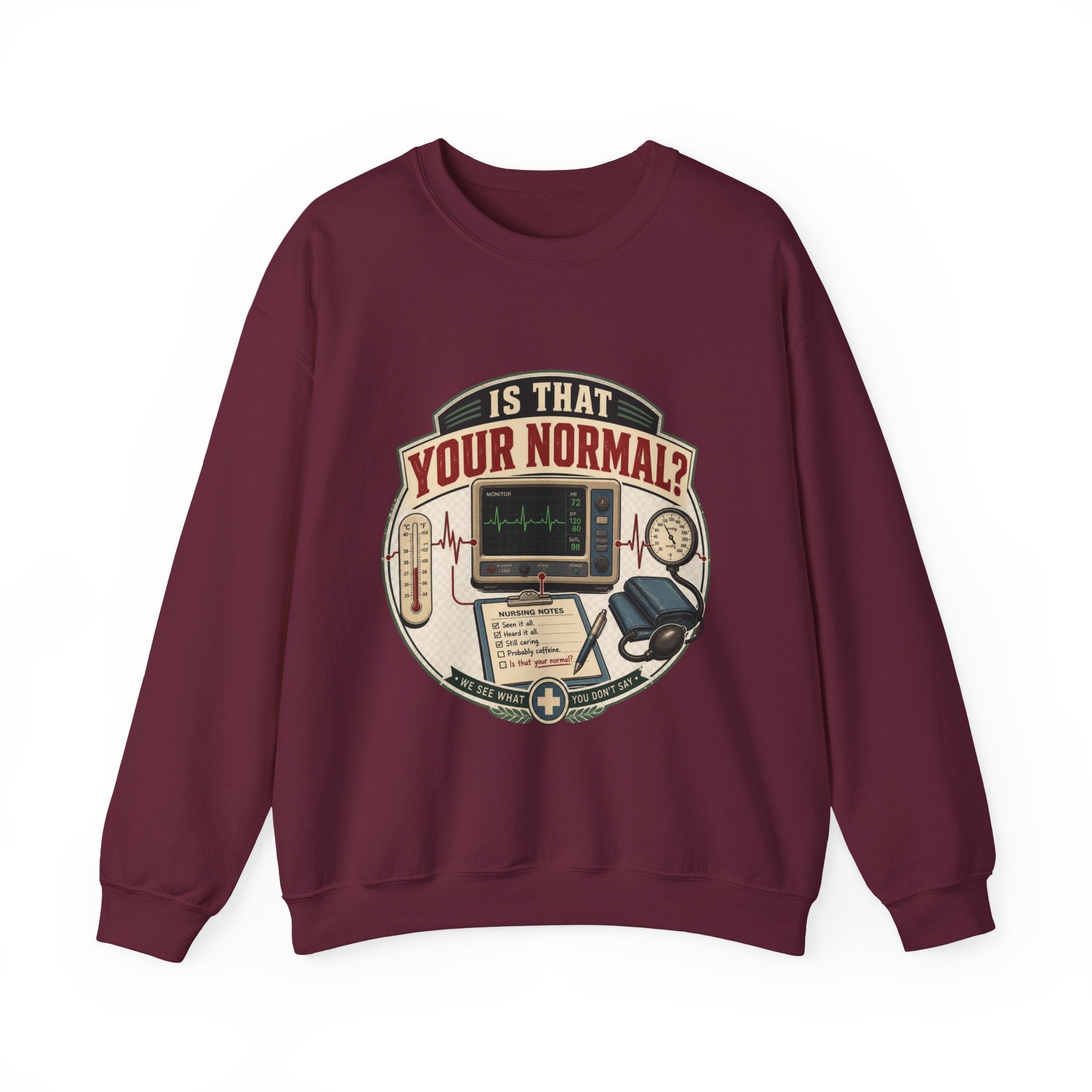 “Is That Your Normal?” Vintage Medical Tech Design Crewneck Sweatshirt