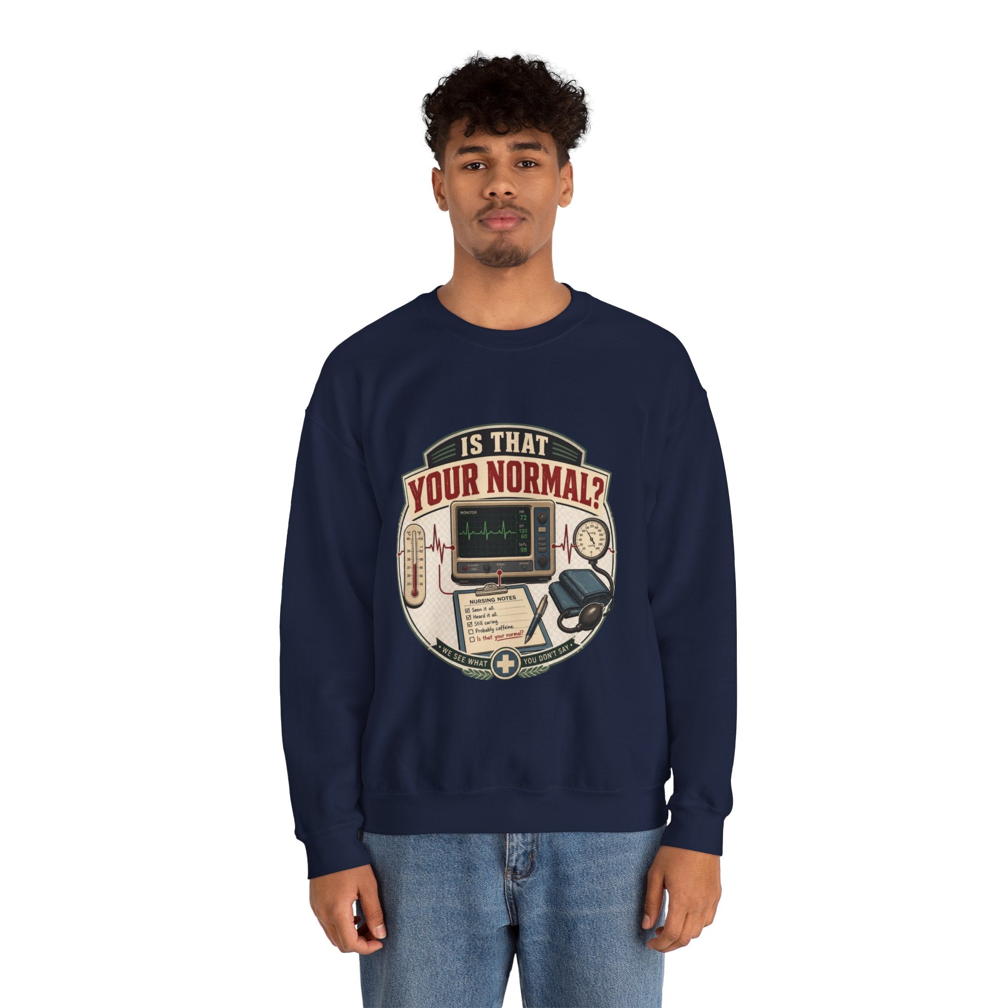 “Is That Your Normal?” Vintage Medical Tech Design Crewneck Sweatshirt