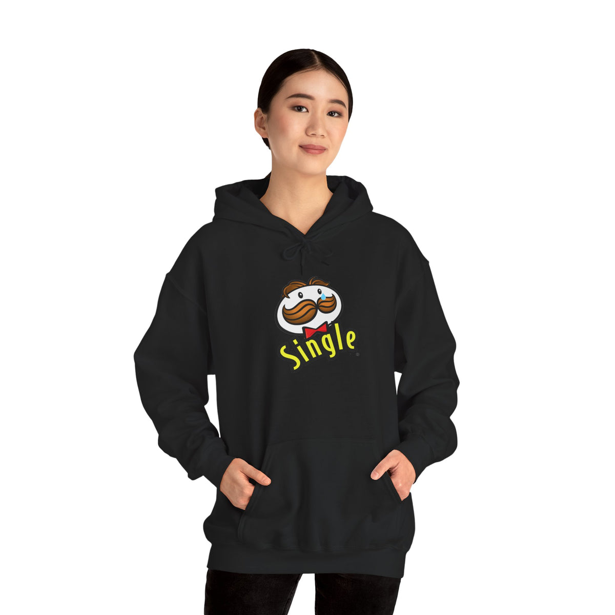 Single Pringles Mascot Hoodie — Funny Single Graphic Pullover