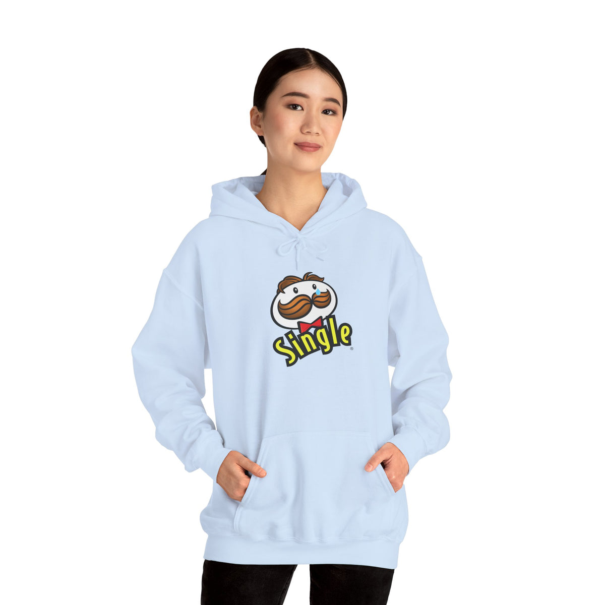 Single Pringles Mascot Hoodie — Funny Single Graphic Pullover