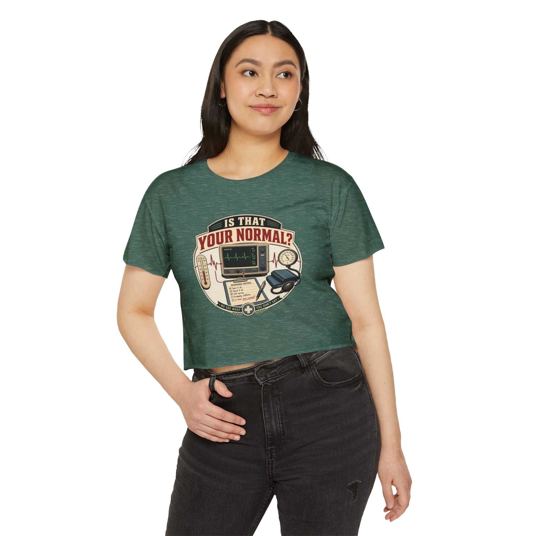 Is That Your Normal? Medical Monitor Graphic Crop Top