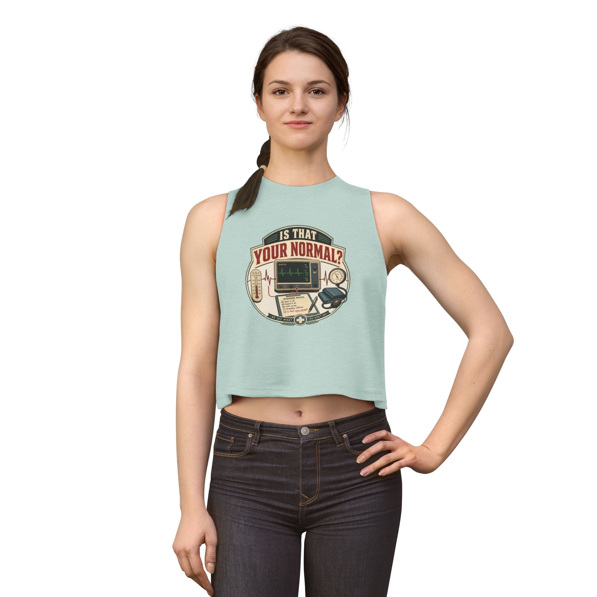 Is That Your Normal? Medical Tech Crop Top – Women's Nurse EMT Shirt
