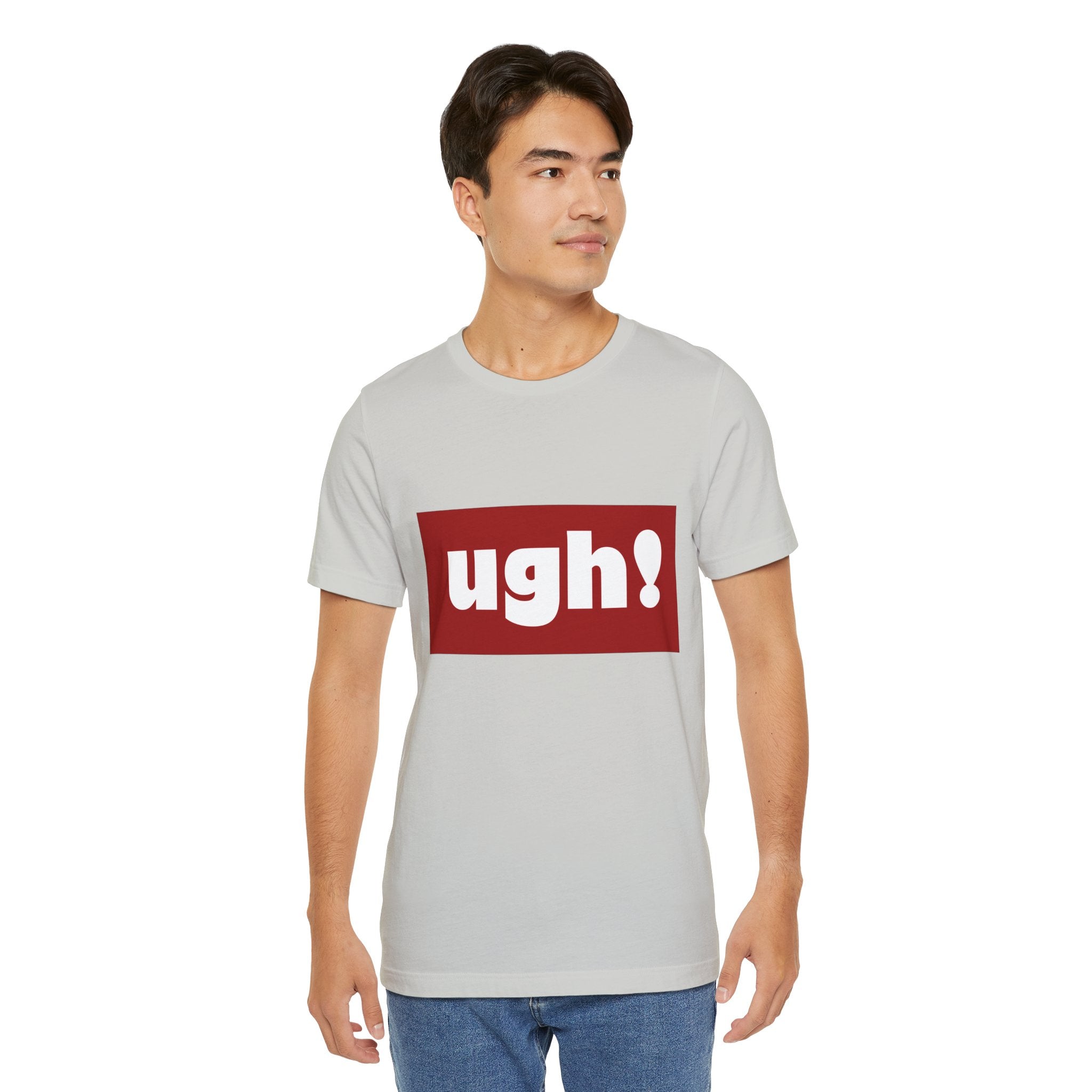 Ugh! Graphic Tee — Red Block Statement T-Shirt