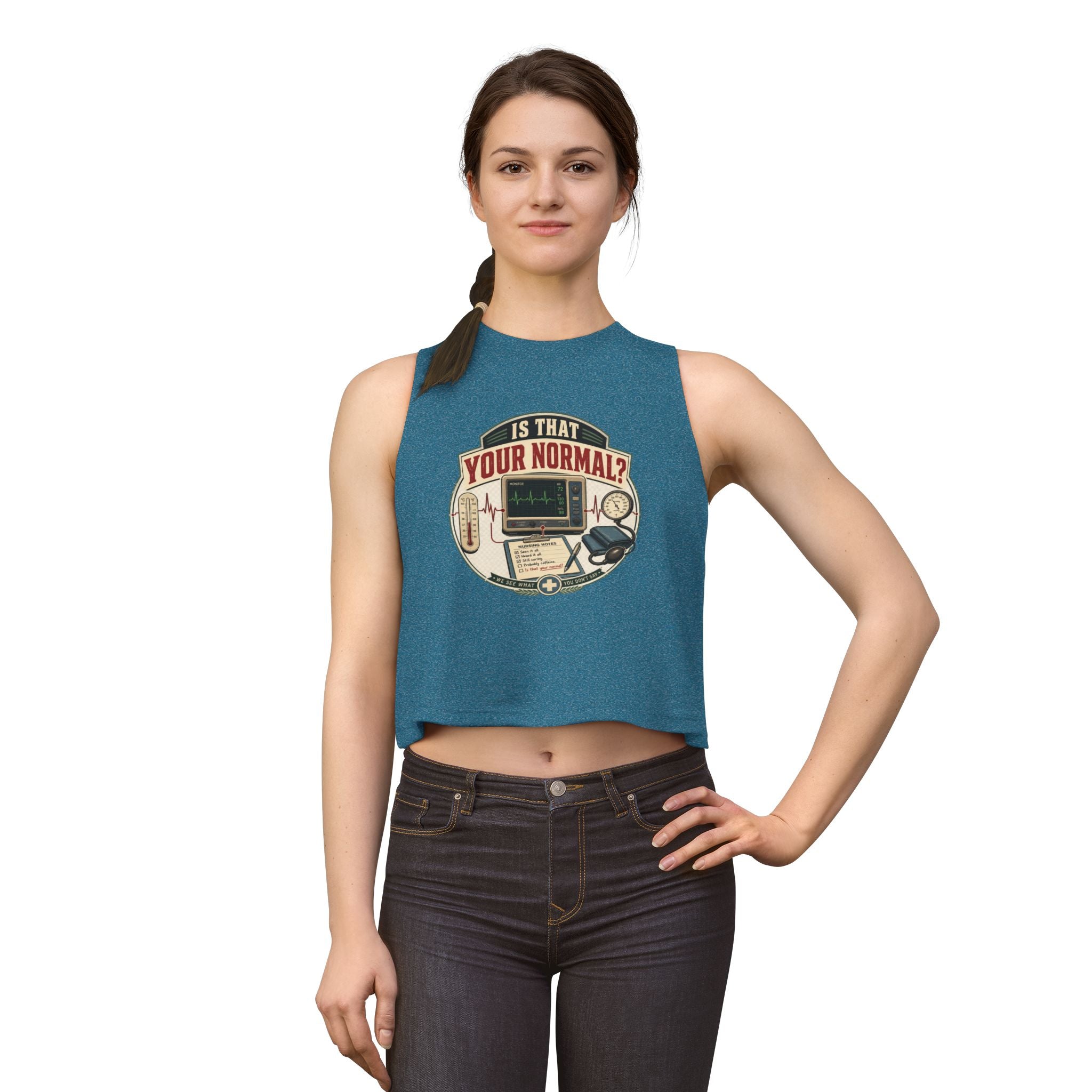 Is That Your Normal? Medical Tech Crop Top – Women's Nurse EMT Shirt