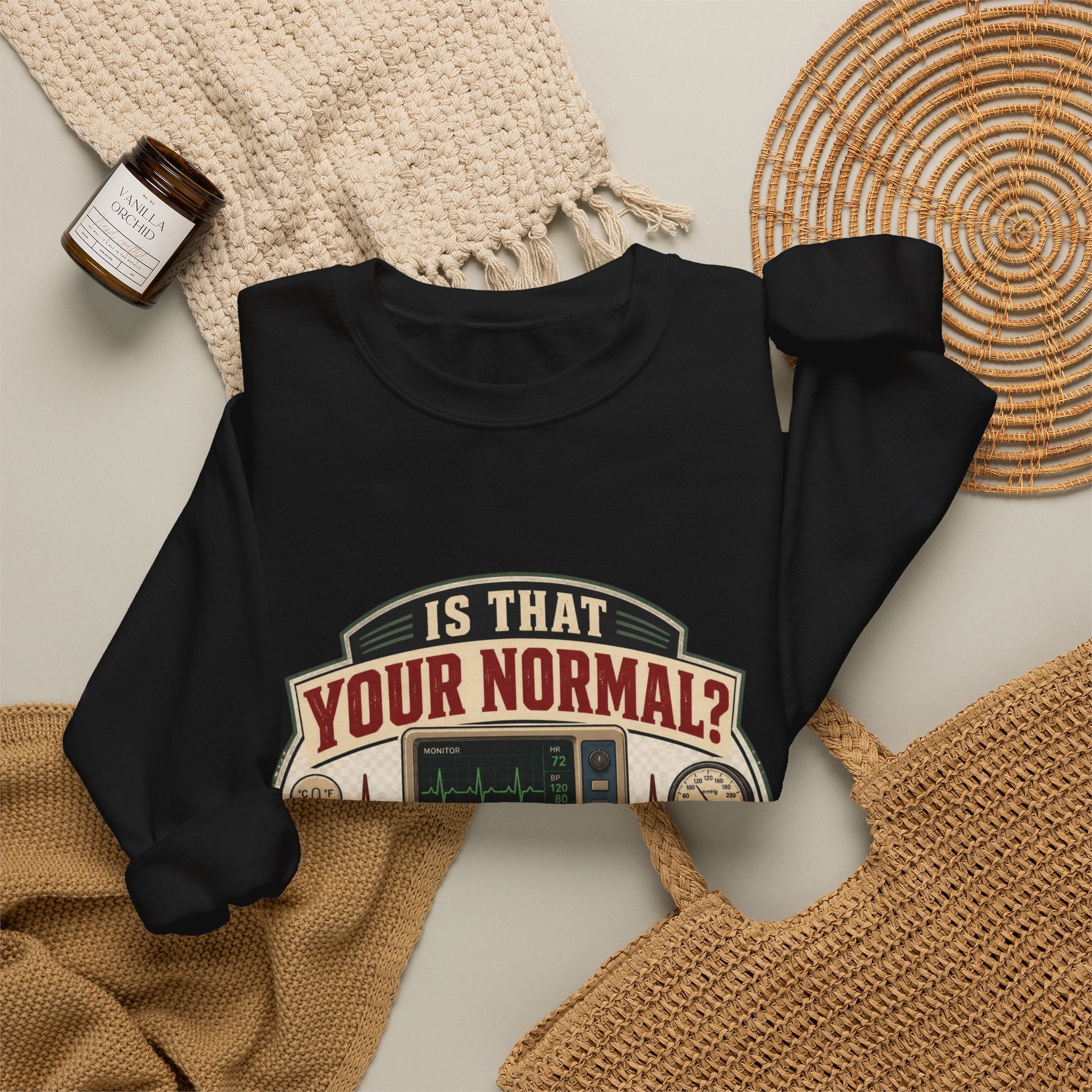 “Is That Your Normal?” Vintage Medical Tech Design Crewneck Sweatshirt