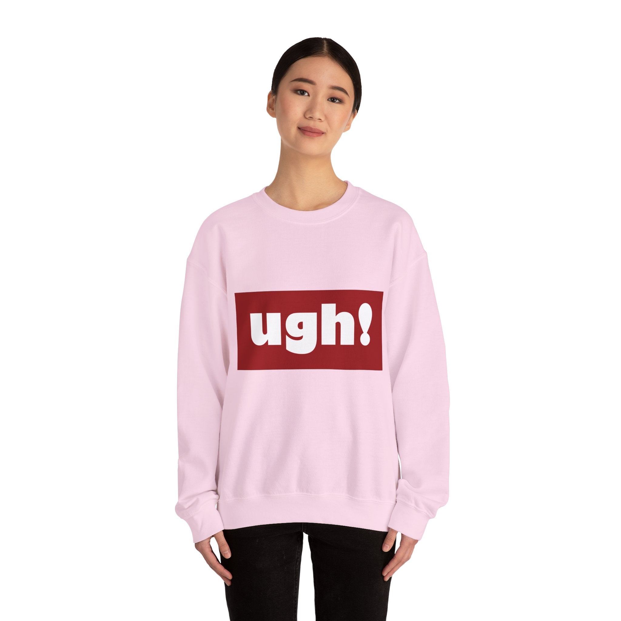 Ugh! Graphic Crewneck Sweatshirt – Casual Statement Pullover