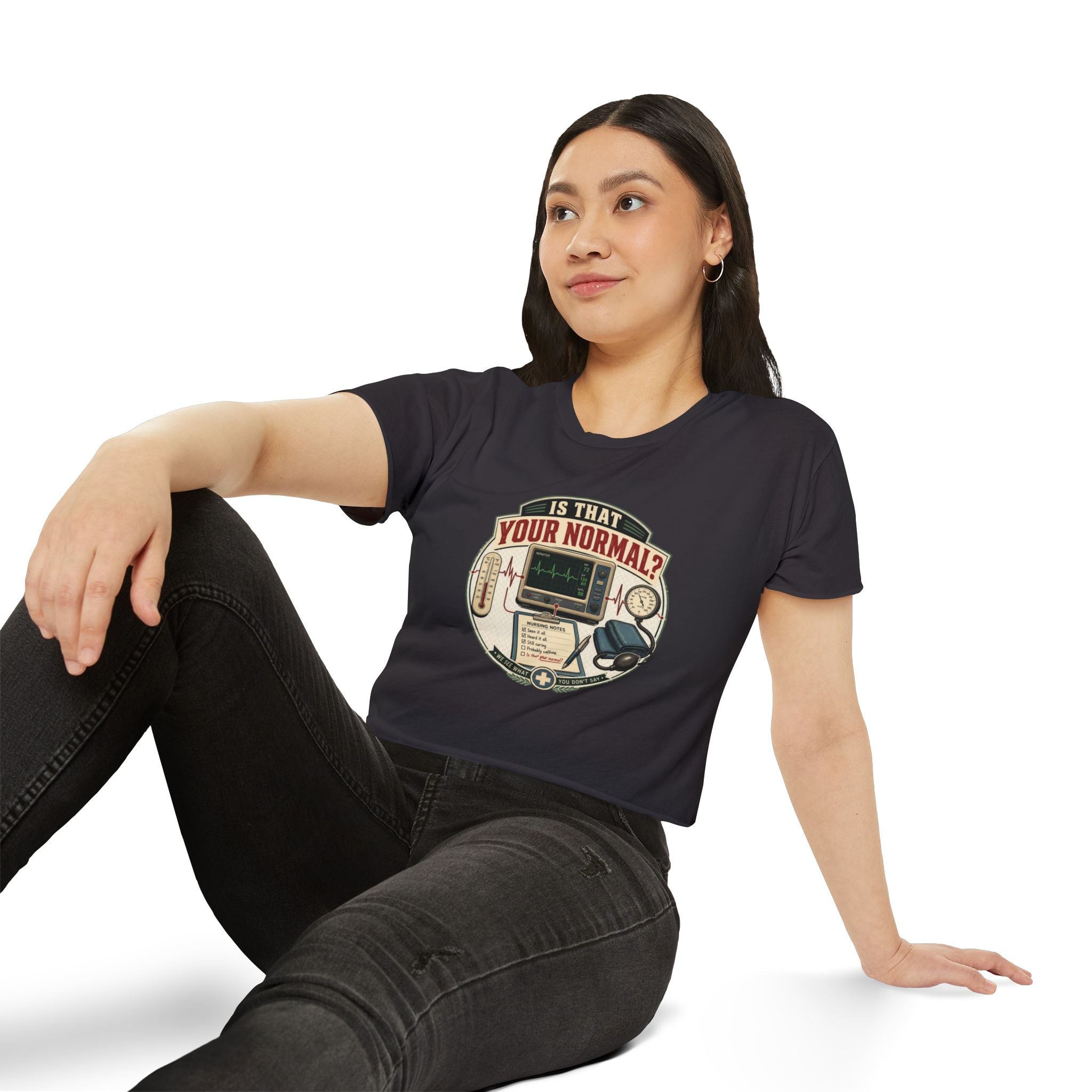 Is That Your Normal? Medical Monitor Graphic Crop Top