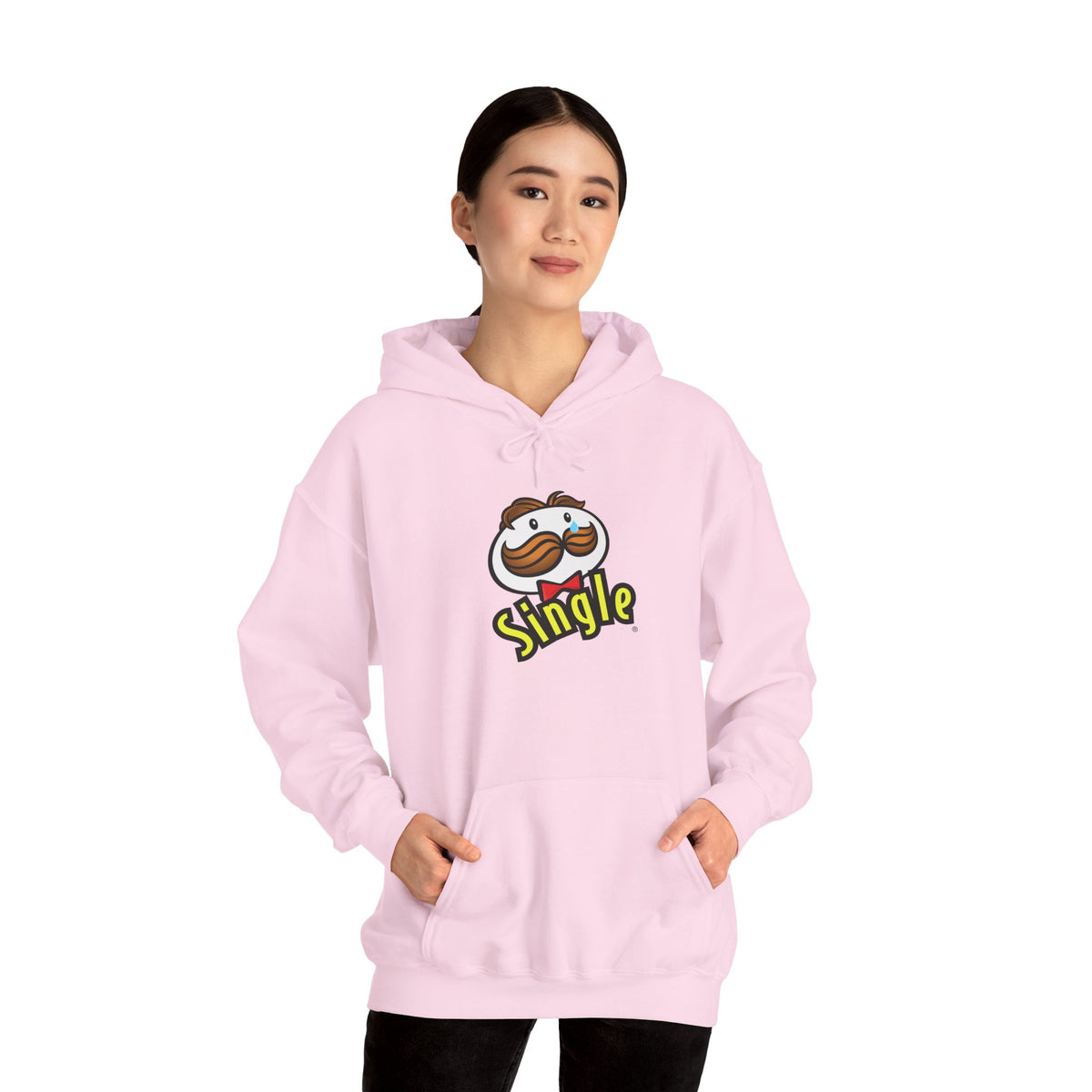 Single Pringles Mascot Hoodie — Funny Single Graphic Pullover