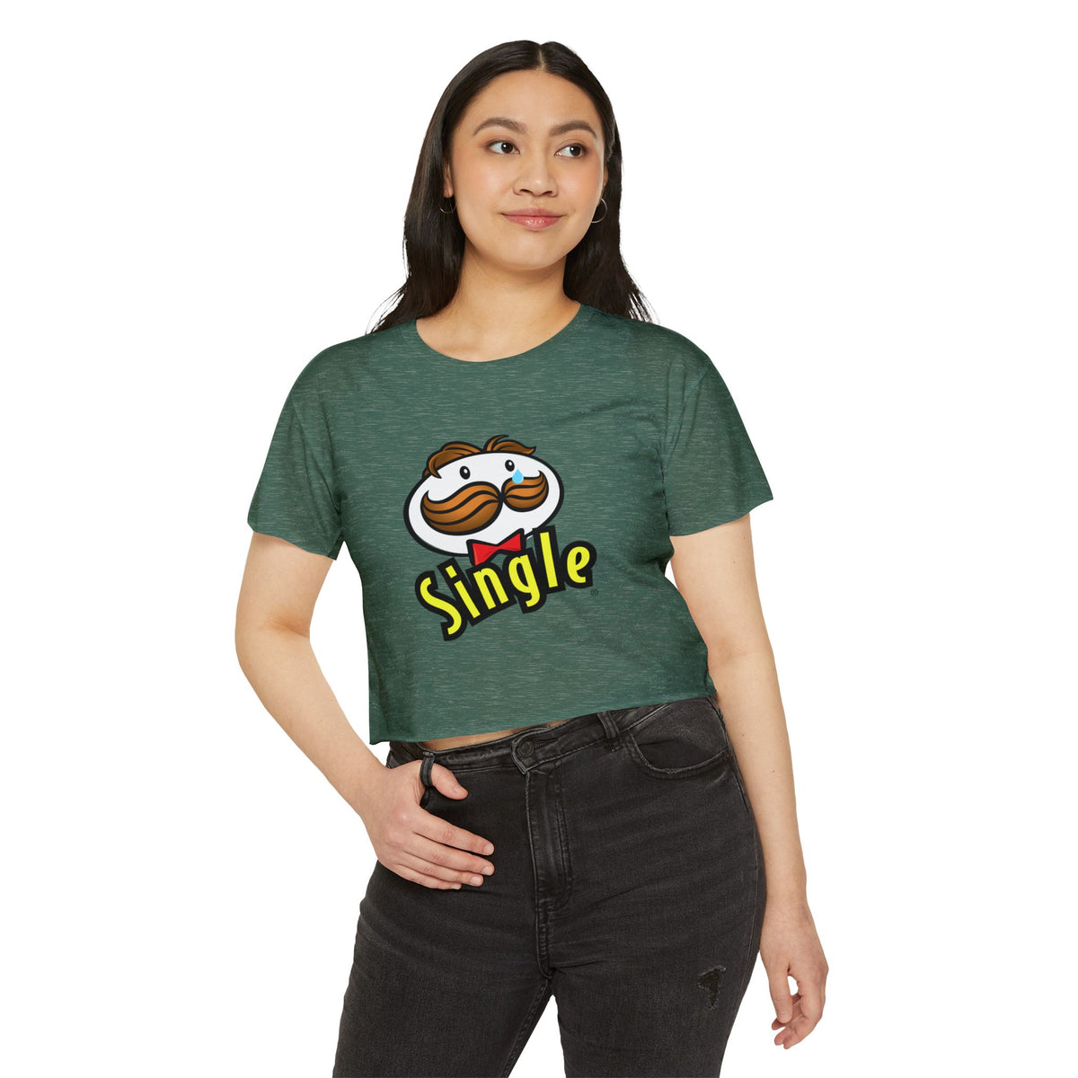 Single Pringles-Inspired Crop Top — Women's Festival Graphic Tee