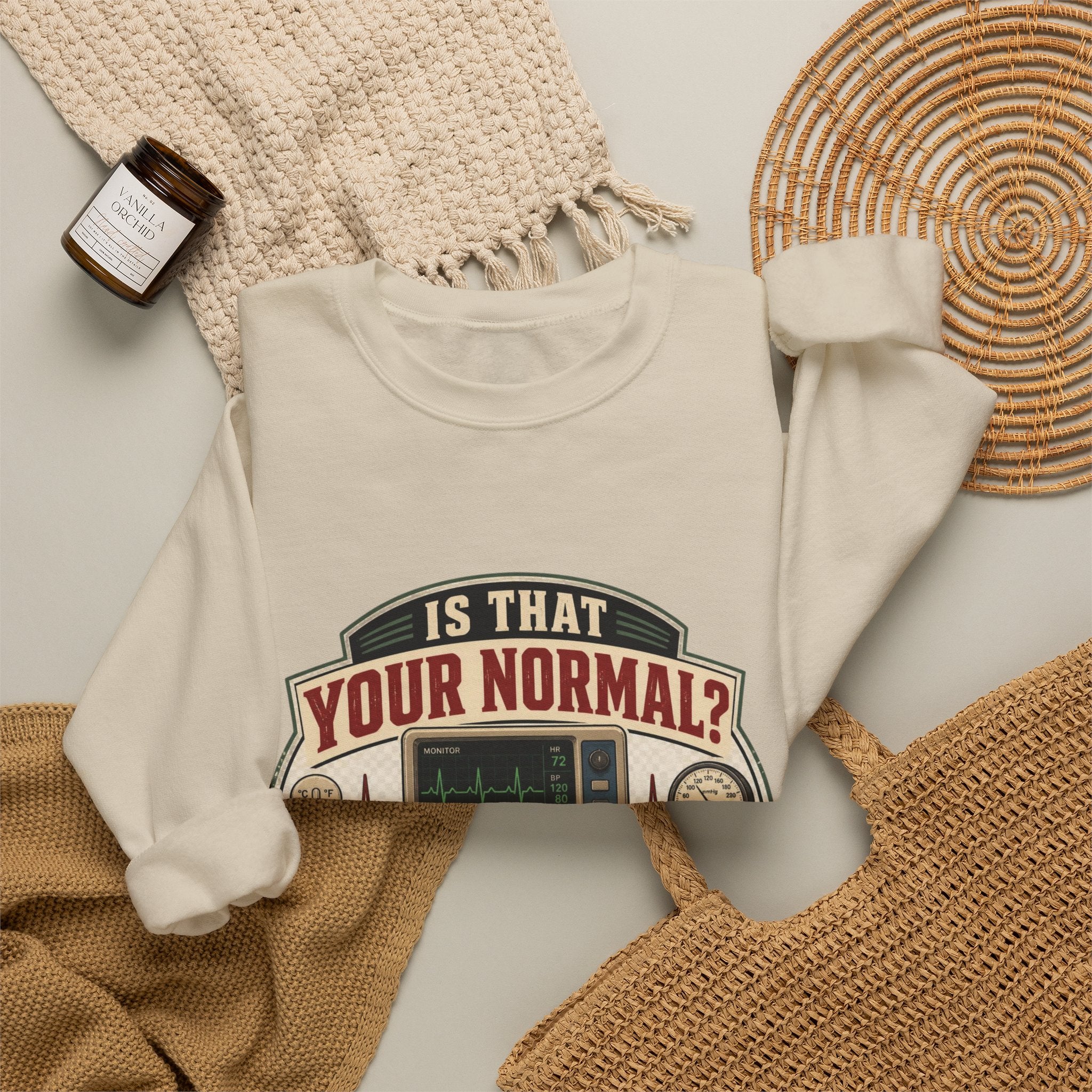 “Is That Your Normal?” Vintage Medical Tech Design Crewneck Sweatshirt