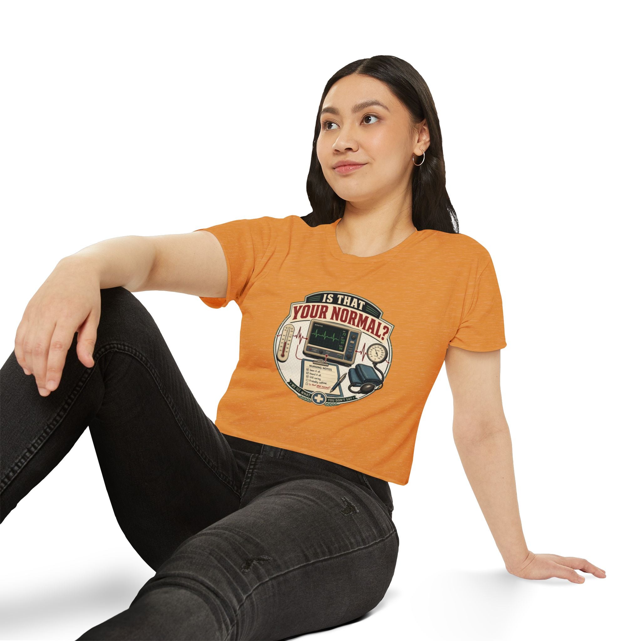 Is That Your Normal? Medical Monitor Graphic Crop Top