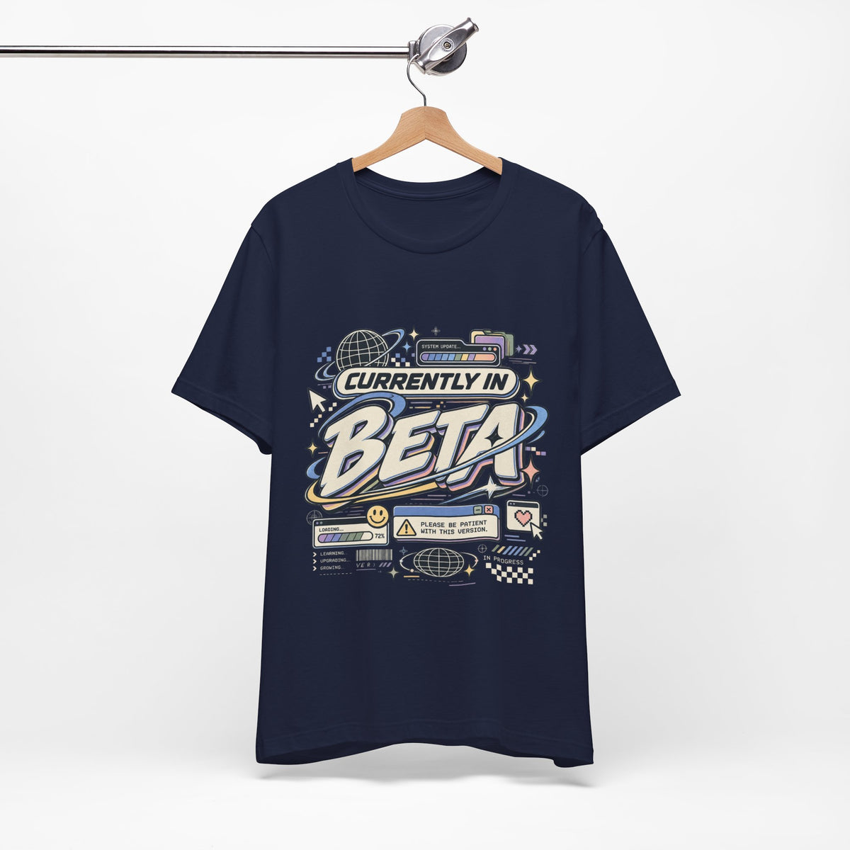 Currently in Beta T-Shirt — Retro Tech Graphic Tee