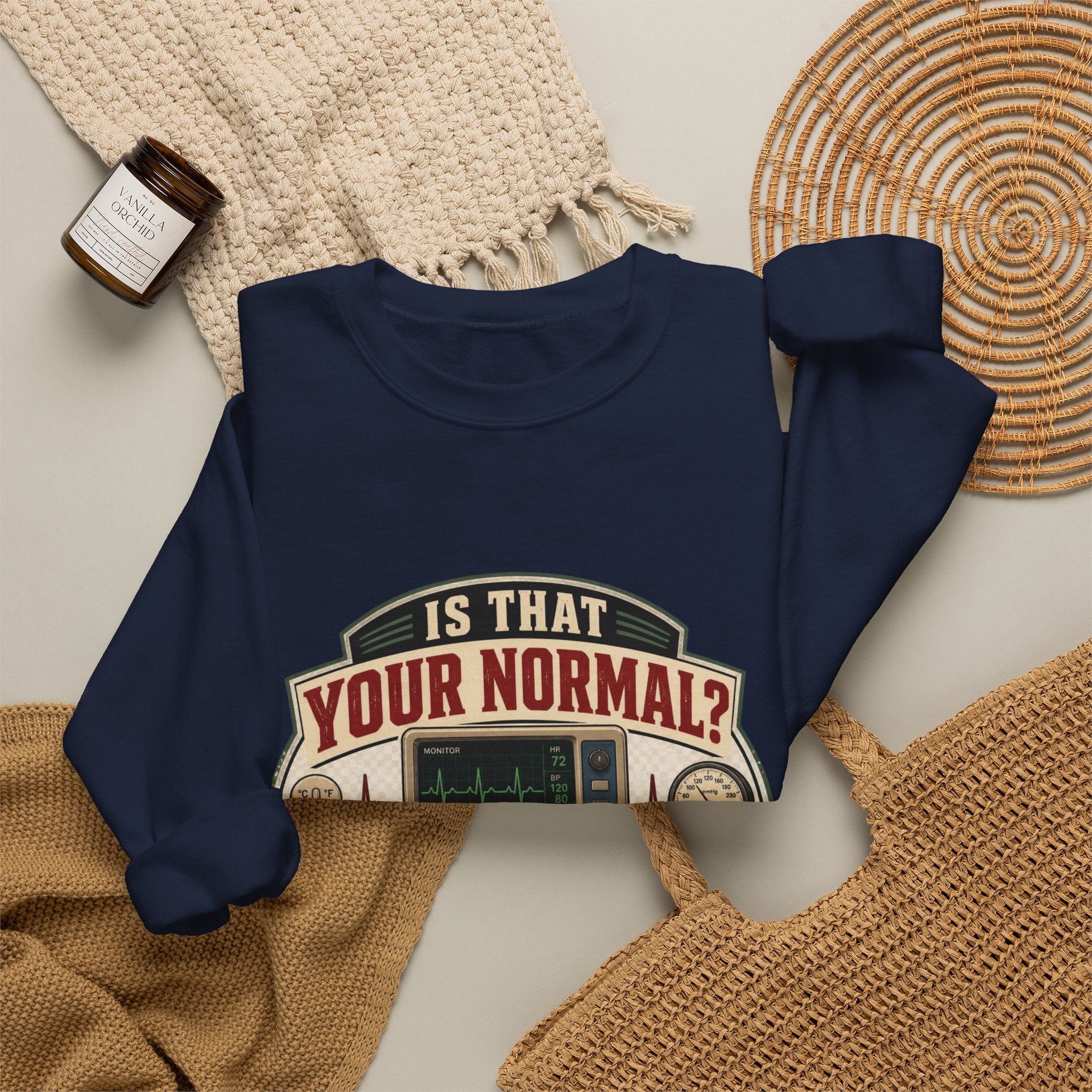 “Is That Your Normal?” Vintage Medical Tech Design Crewneck Sweatshirt