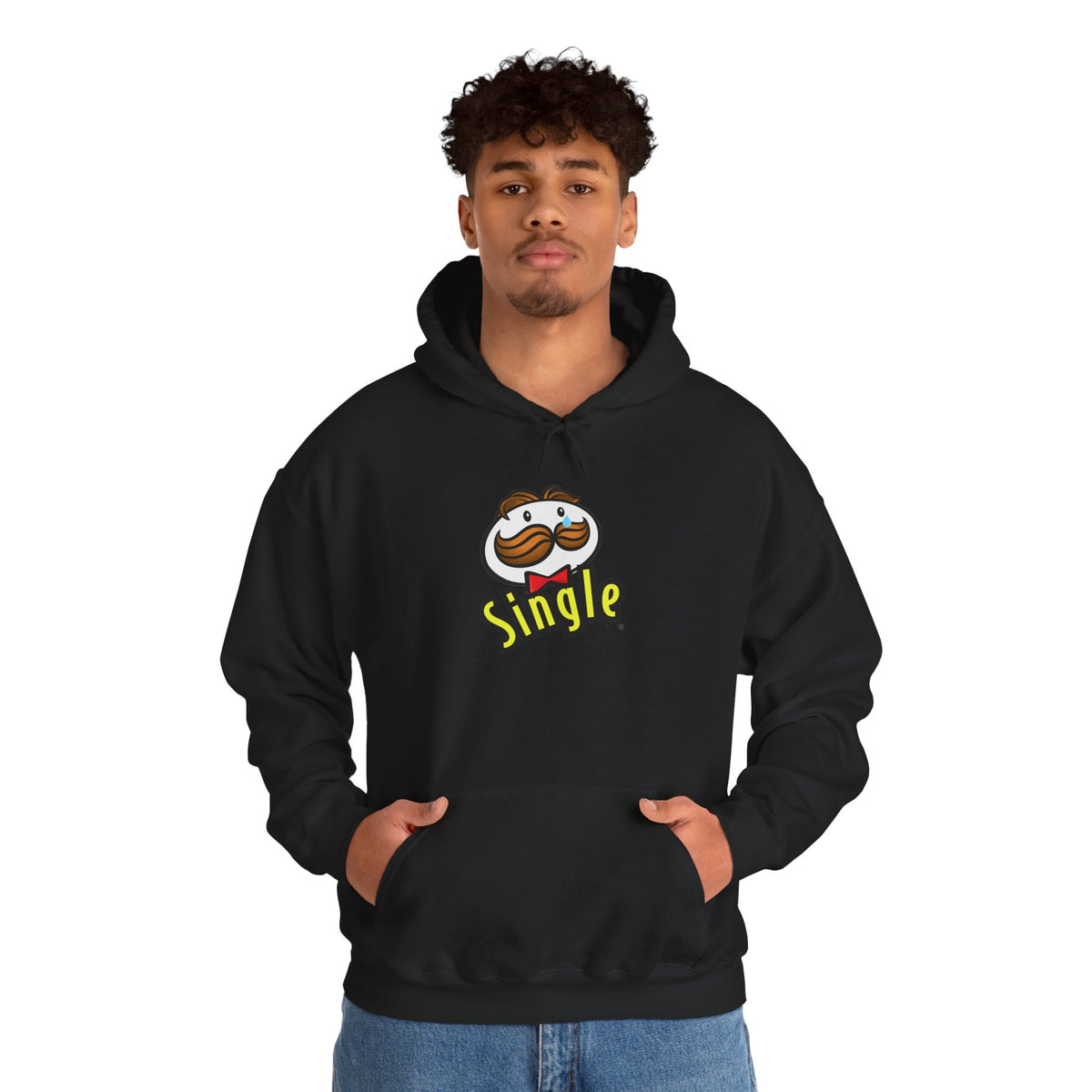 Single Pringles Mascot Hoodie — Funny Single Graphic Pullover