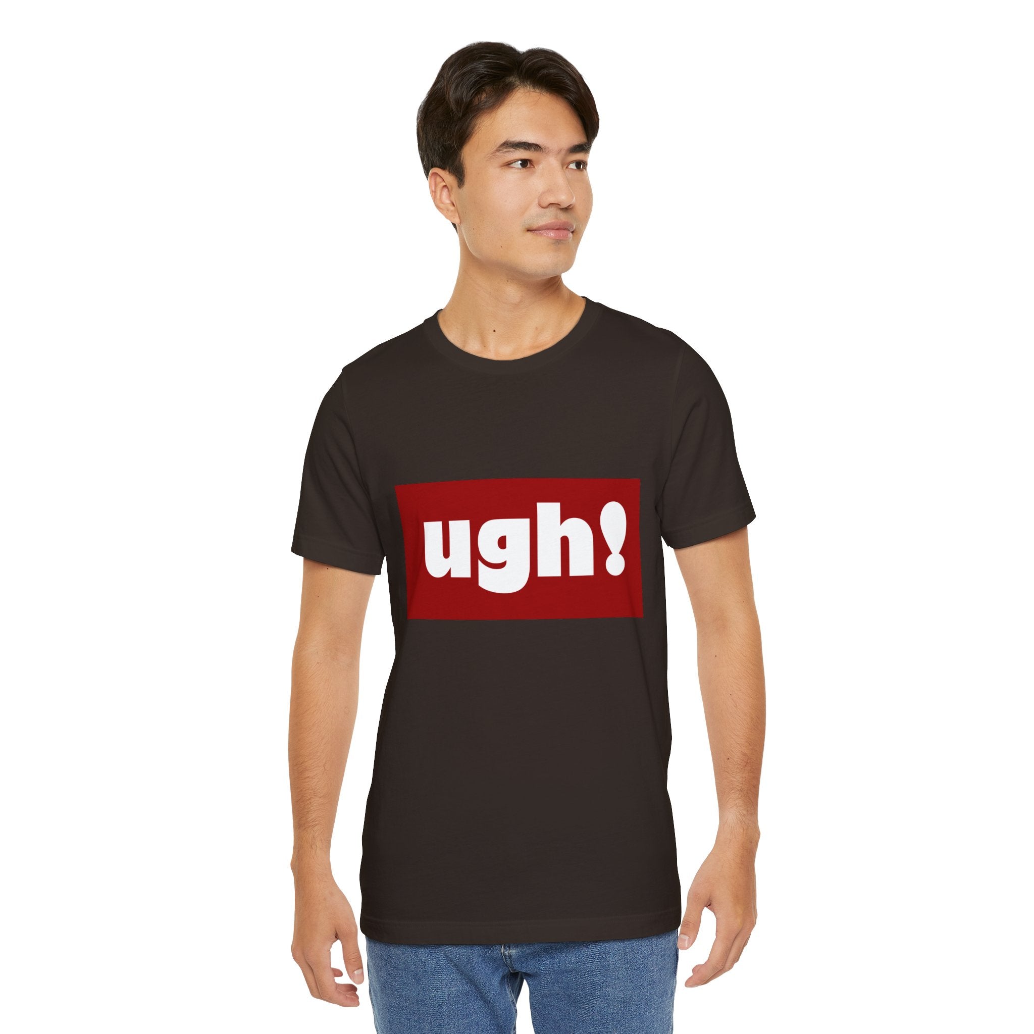 Ugh! Graphic Tee — Red Block Statement T-Shirt