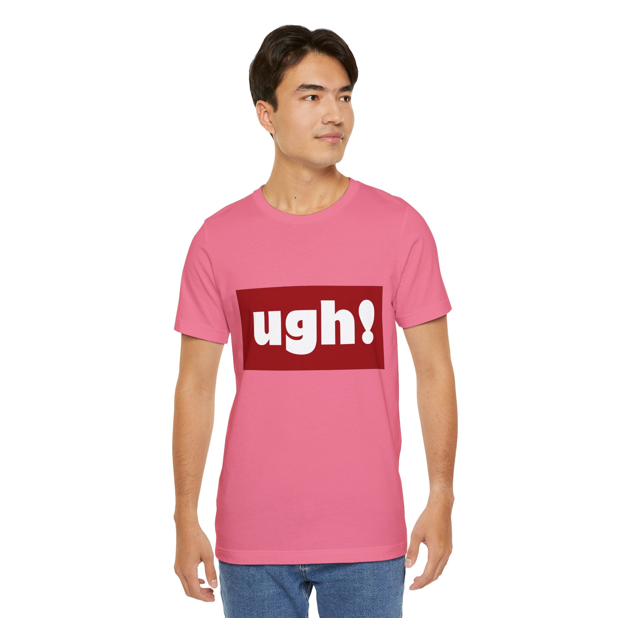 Ugh! Graphic Tee — Red Block Statement T-Shirt