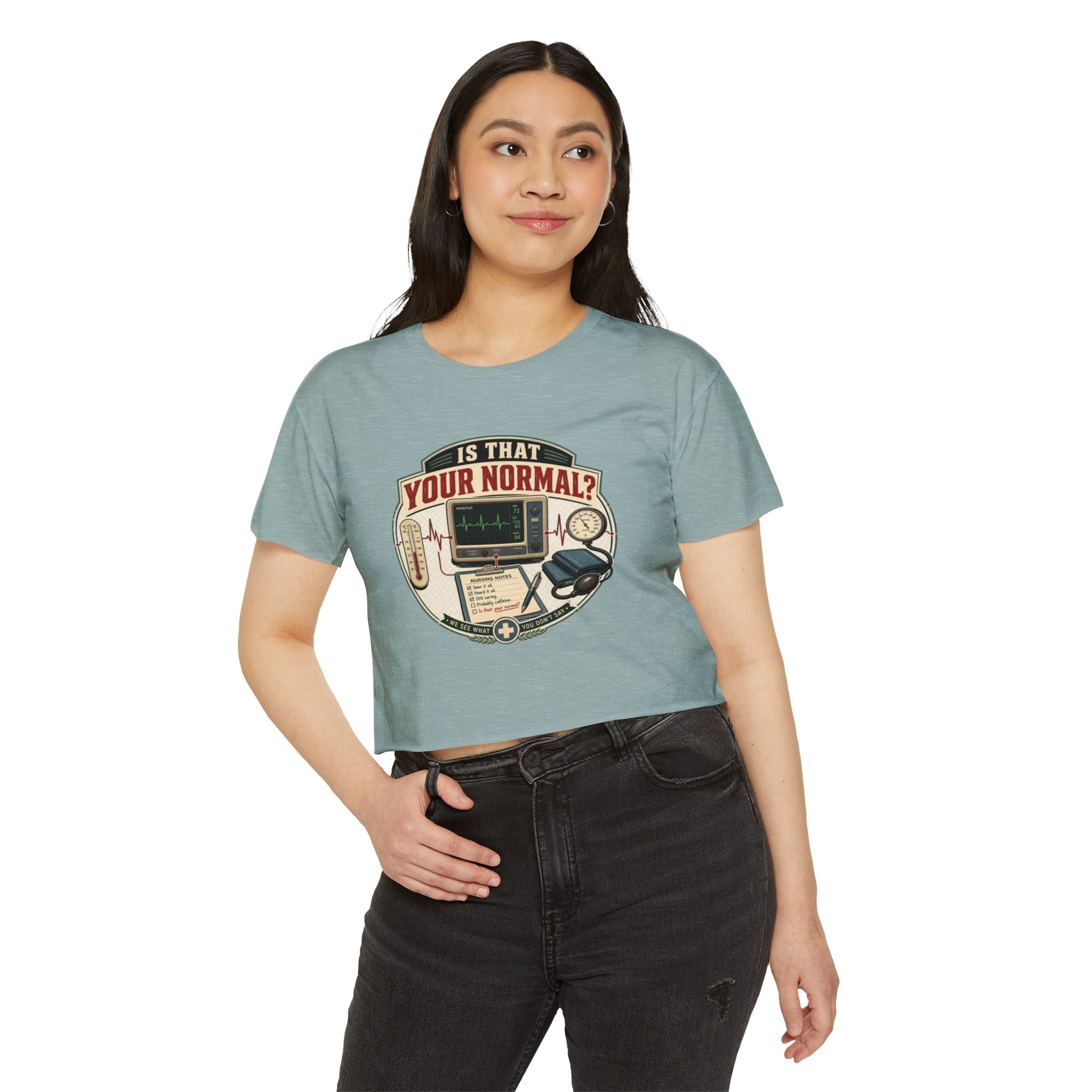 Is That Your Normal? Medical Monitor Graphic Crop Top