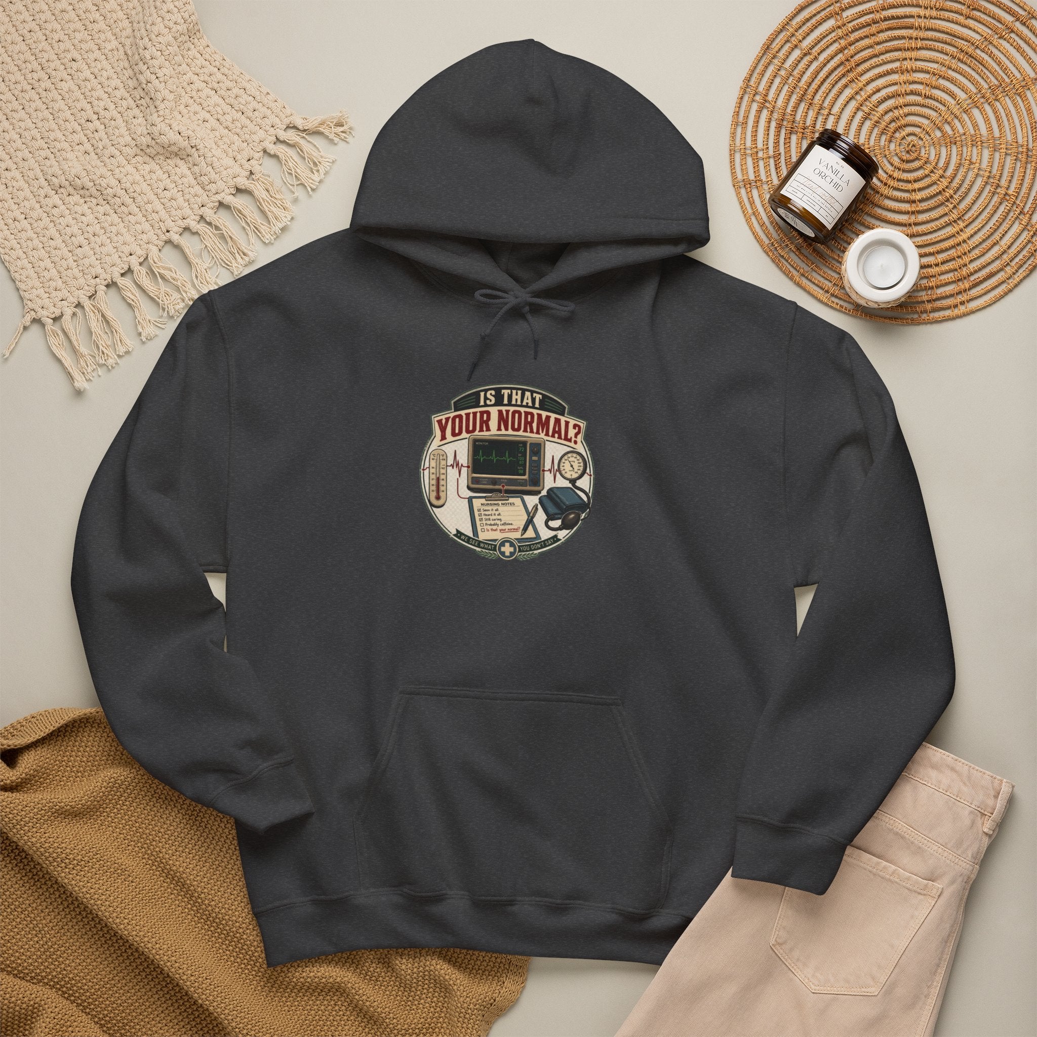 Hoodie – Retro Tech "Is That Your Normal?" Vintage Computer Graphic