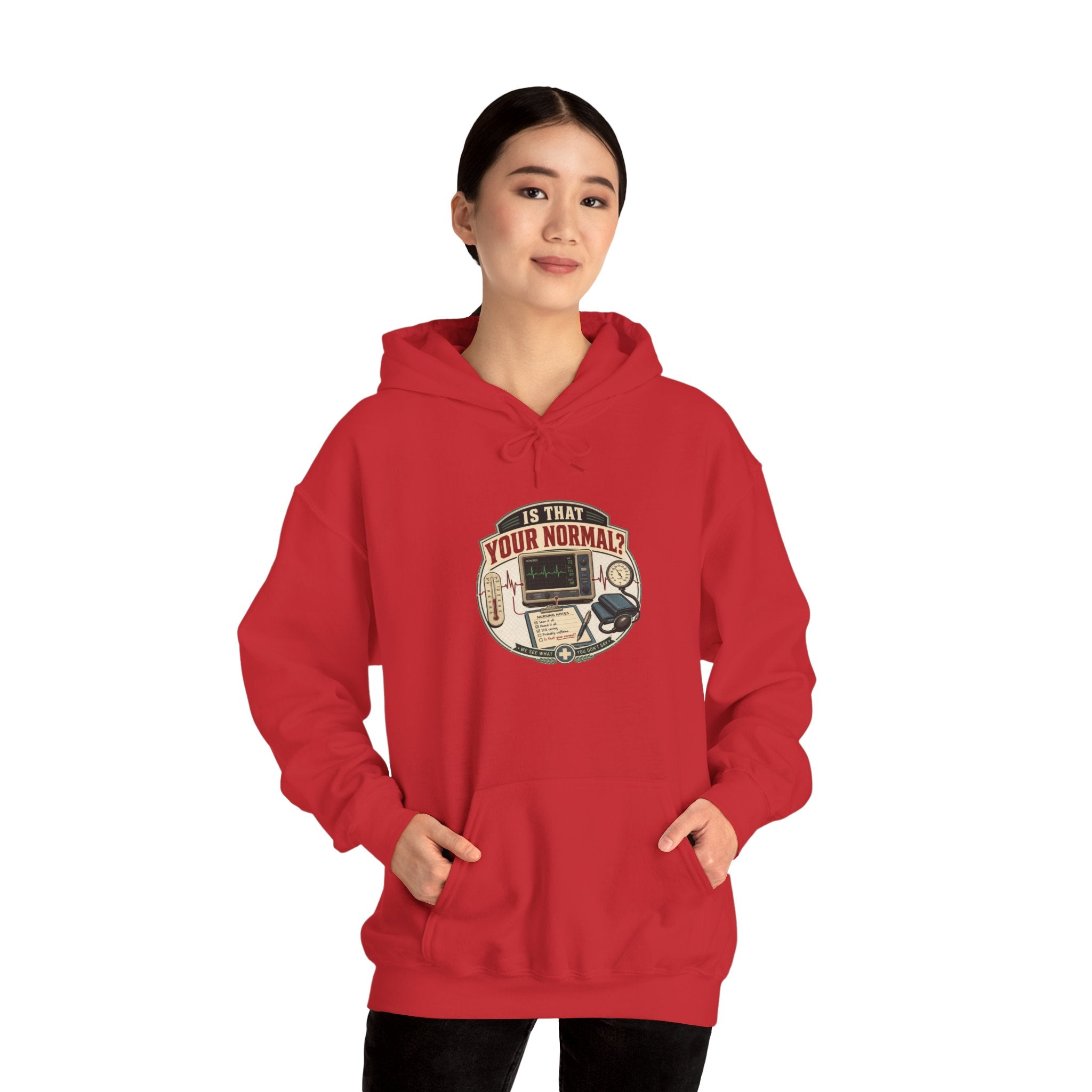 Hoodie – Retro Tech "Is That Your Normal?" Vintage Computer Graphic