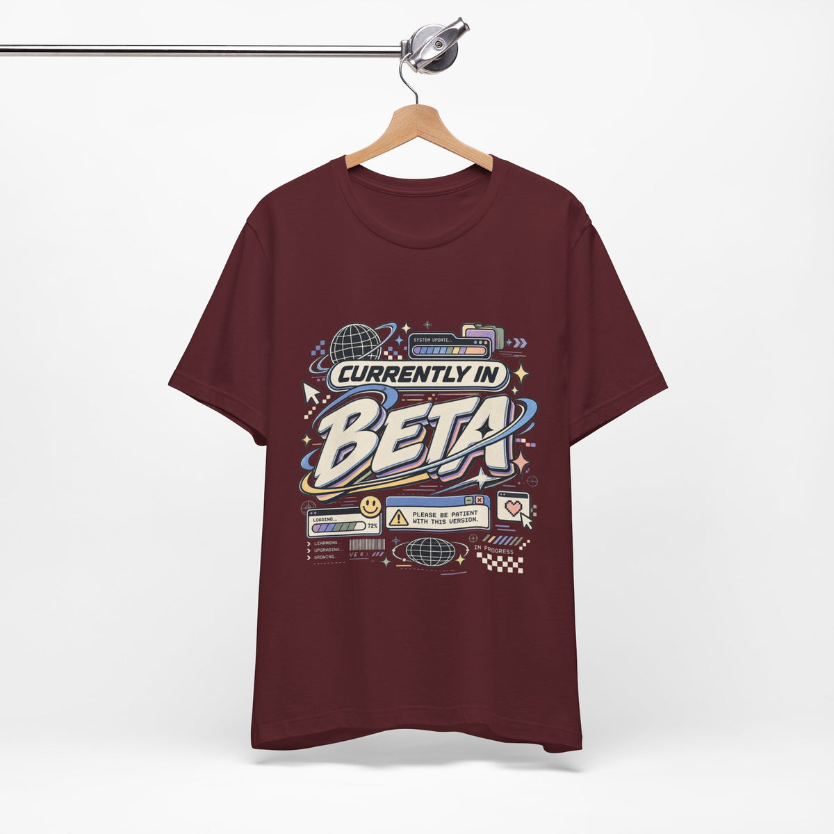 Currently in Beta T-Shirt — Retro Tech Graphic Tee
