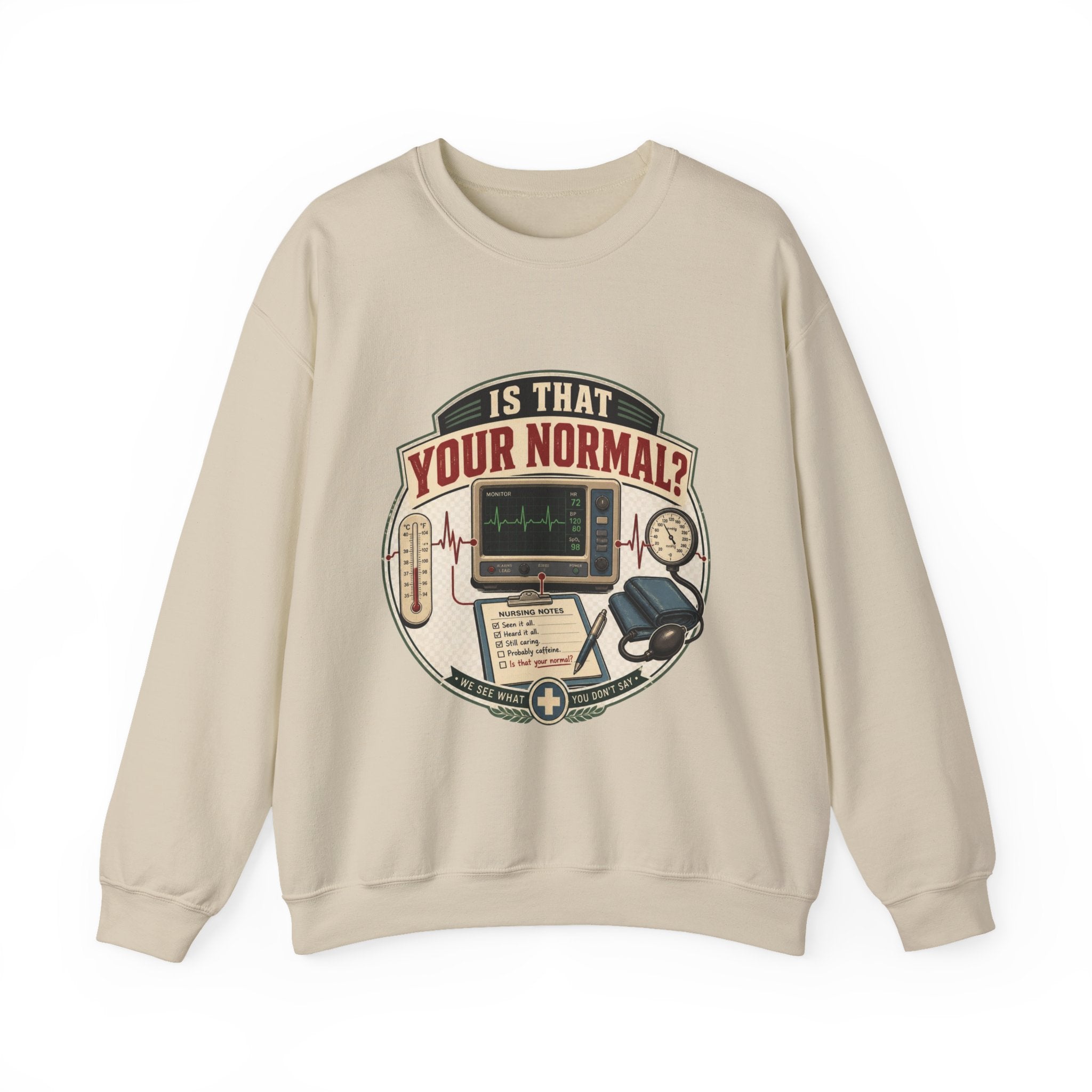 “Is That Your Normal?” Vintage Medical Tech Design Crewneck Sweatshirt