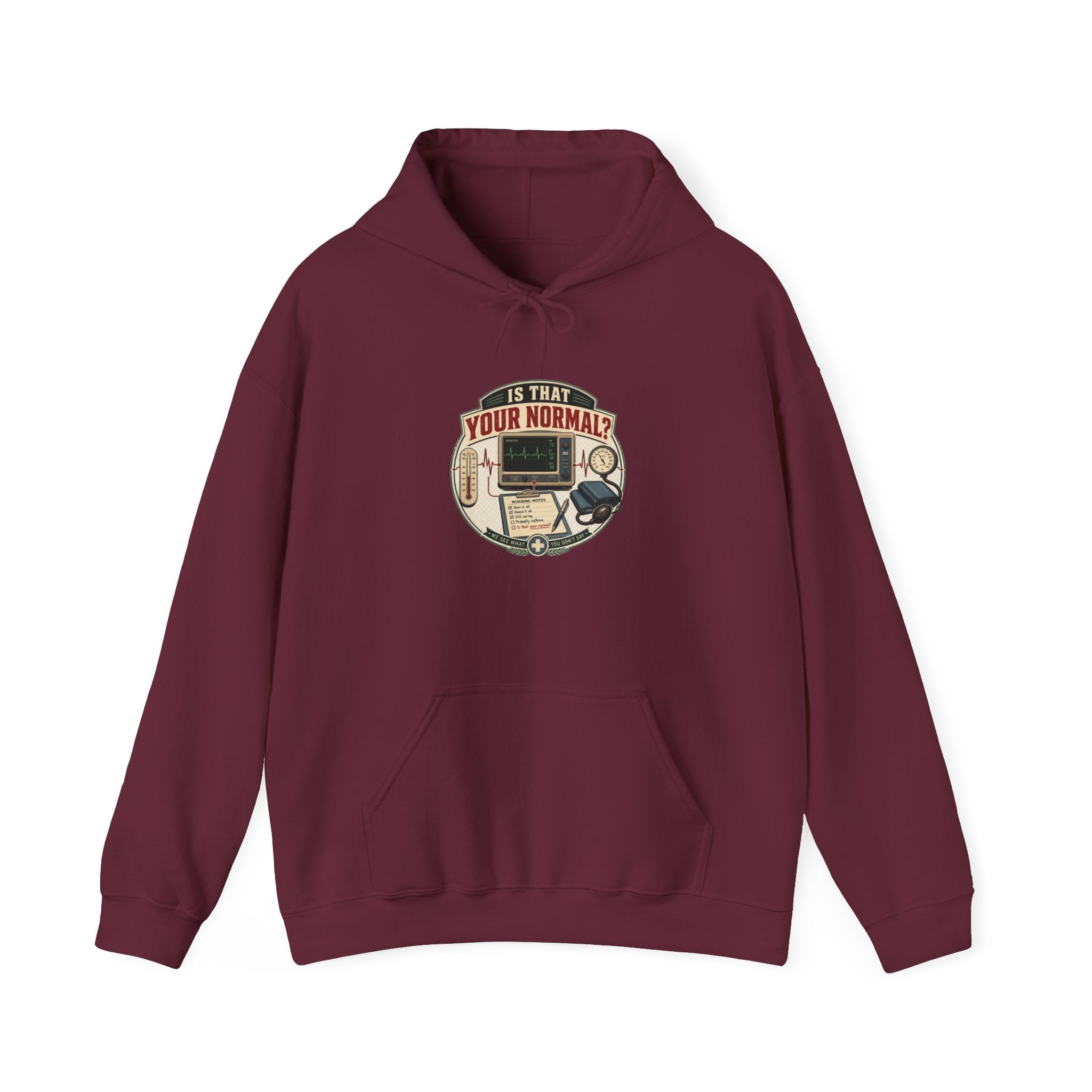 Hoodie – Retro Tech "Is That Your Normal?" Vintage Computer Graphic