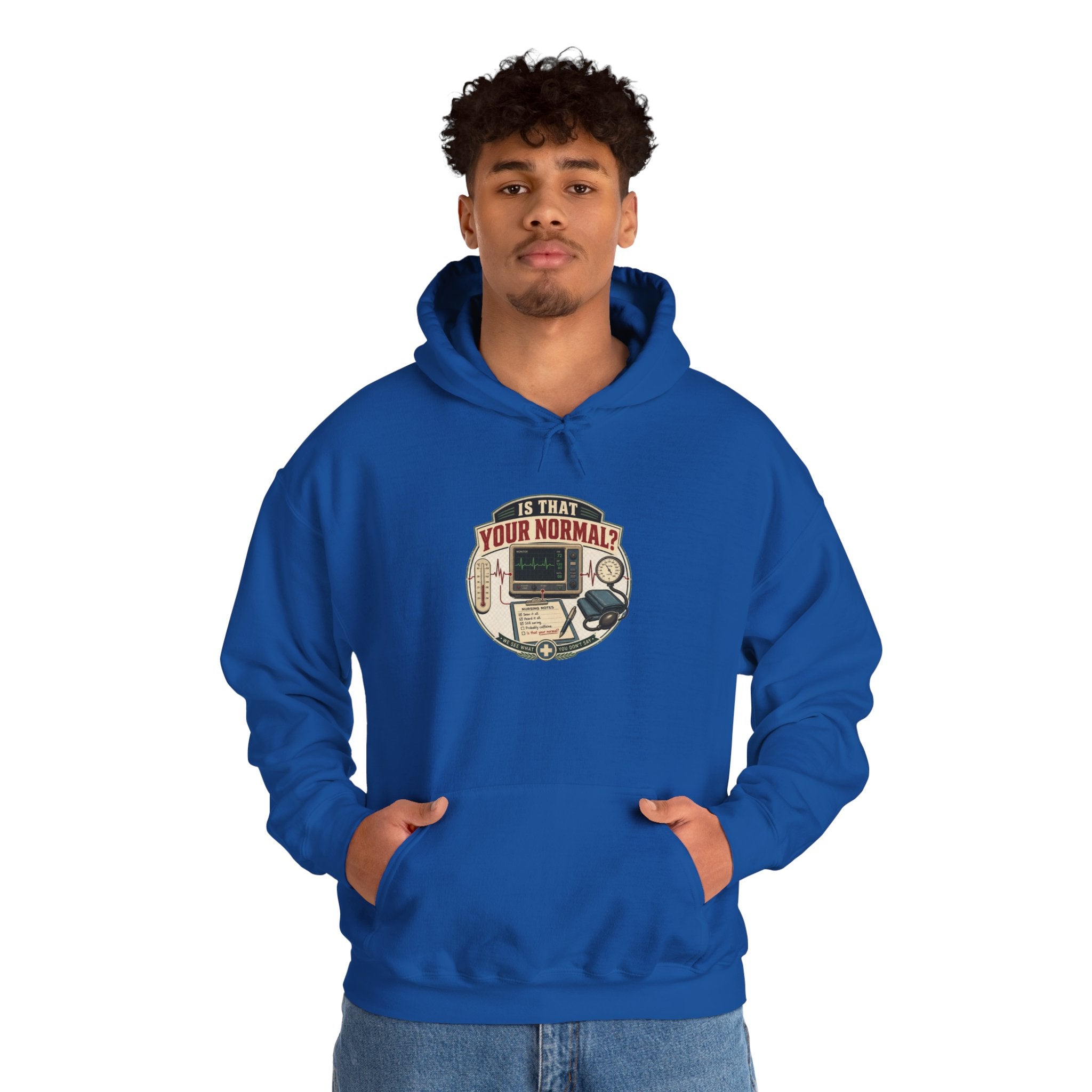 Hoodie – Retro Tech "Is That Your Normal?" Vintage Computer Graphic