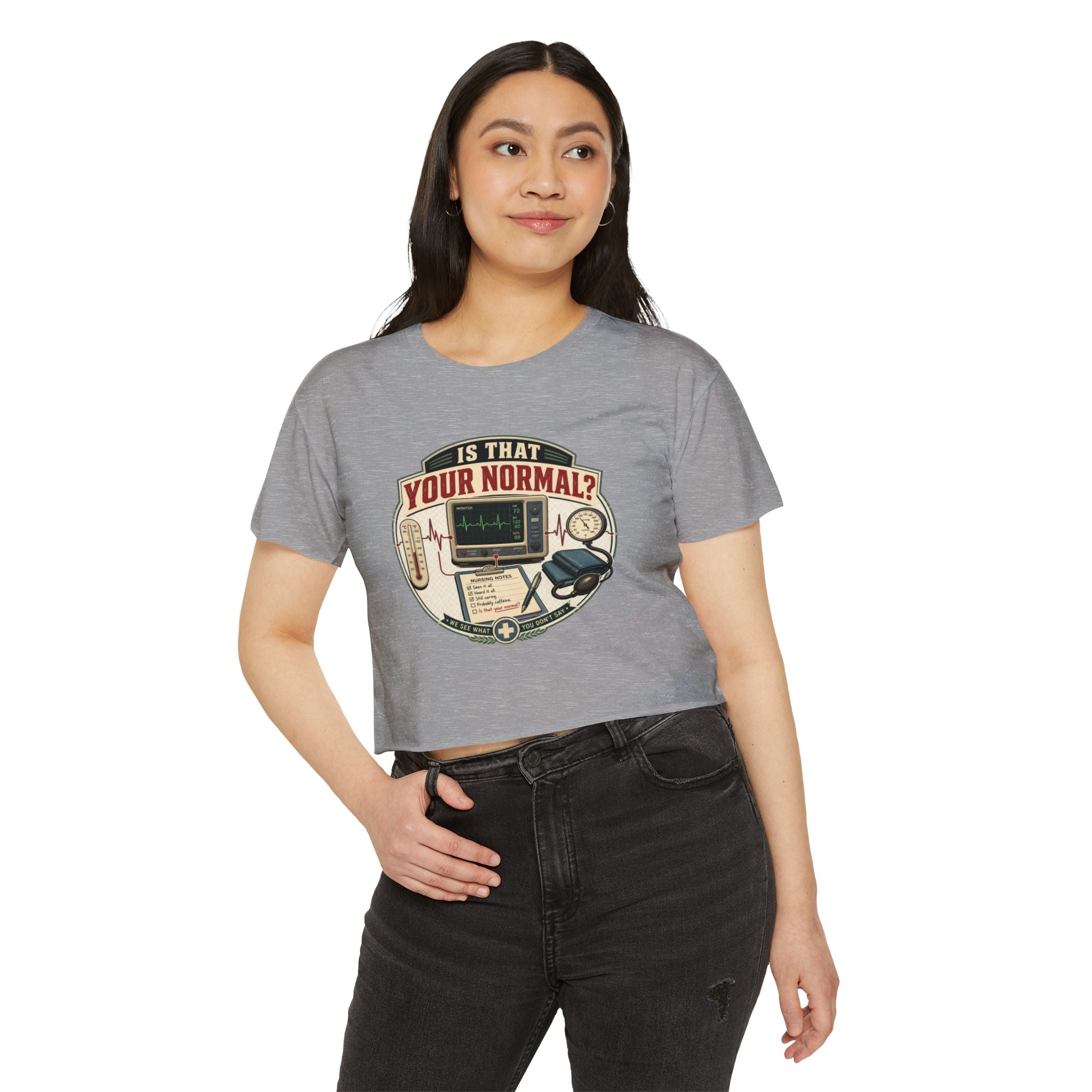 Is That Your Normal? Medical Monitor Graphic Crop Top