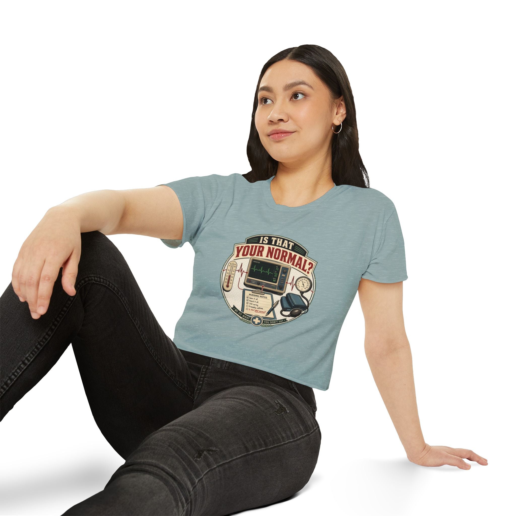 Is That Your Normal? Medical Monitor Graphic Crop Top