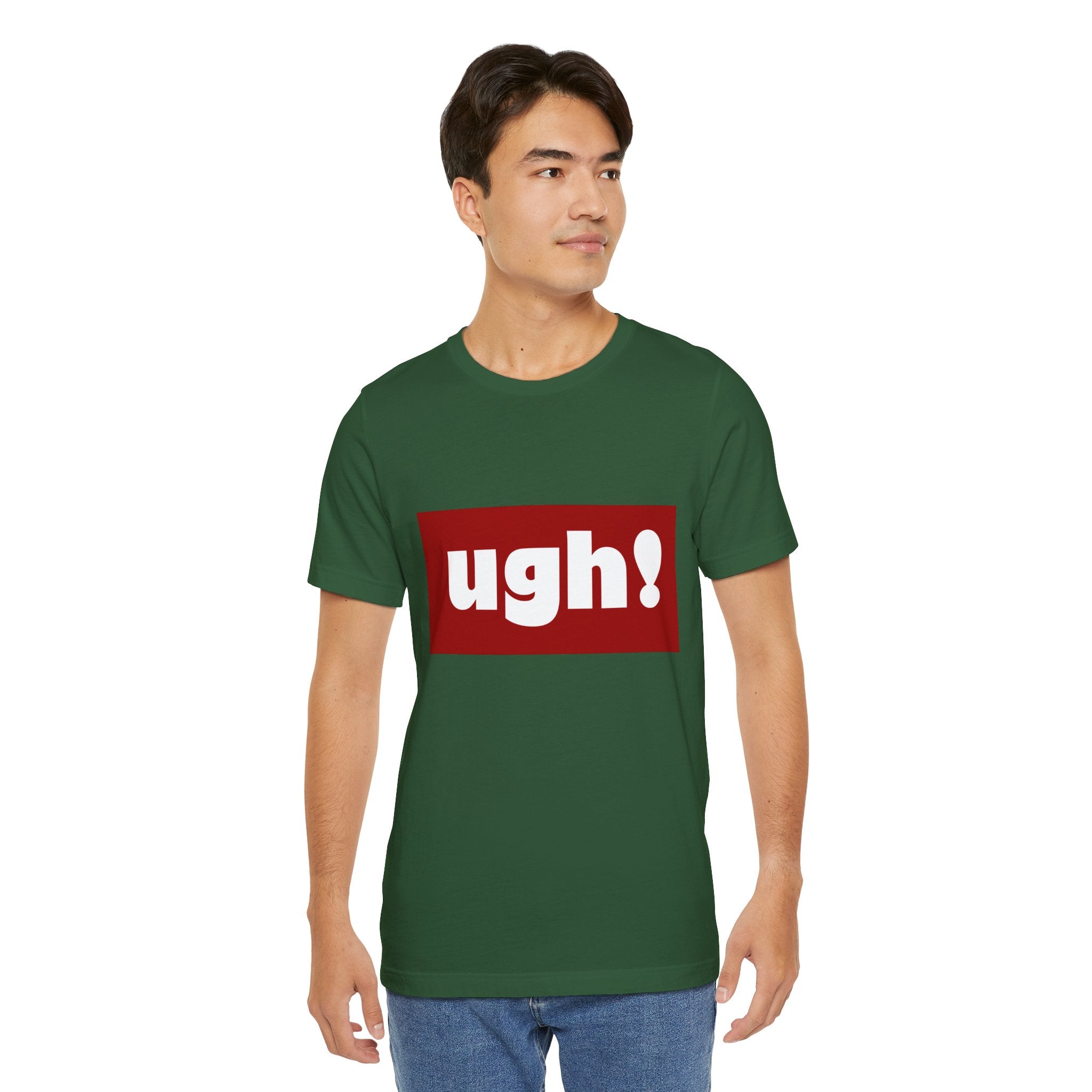 Ugh! Graphic Tee — Red Block Statement T-Shirt