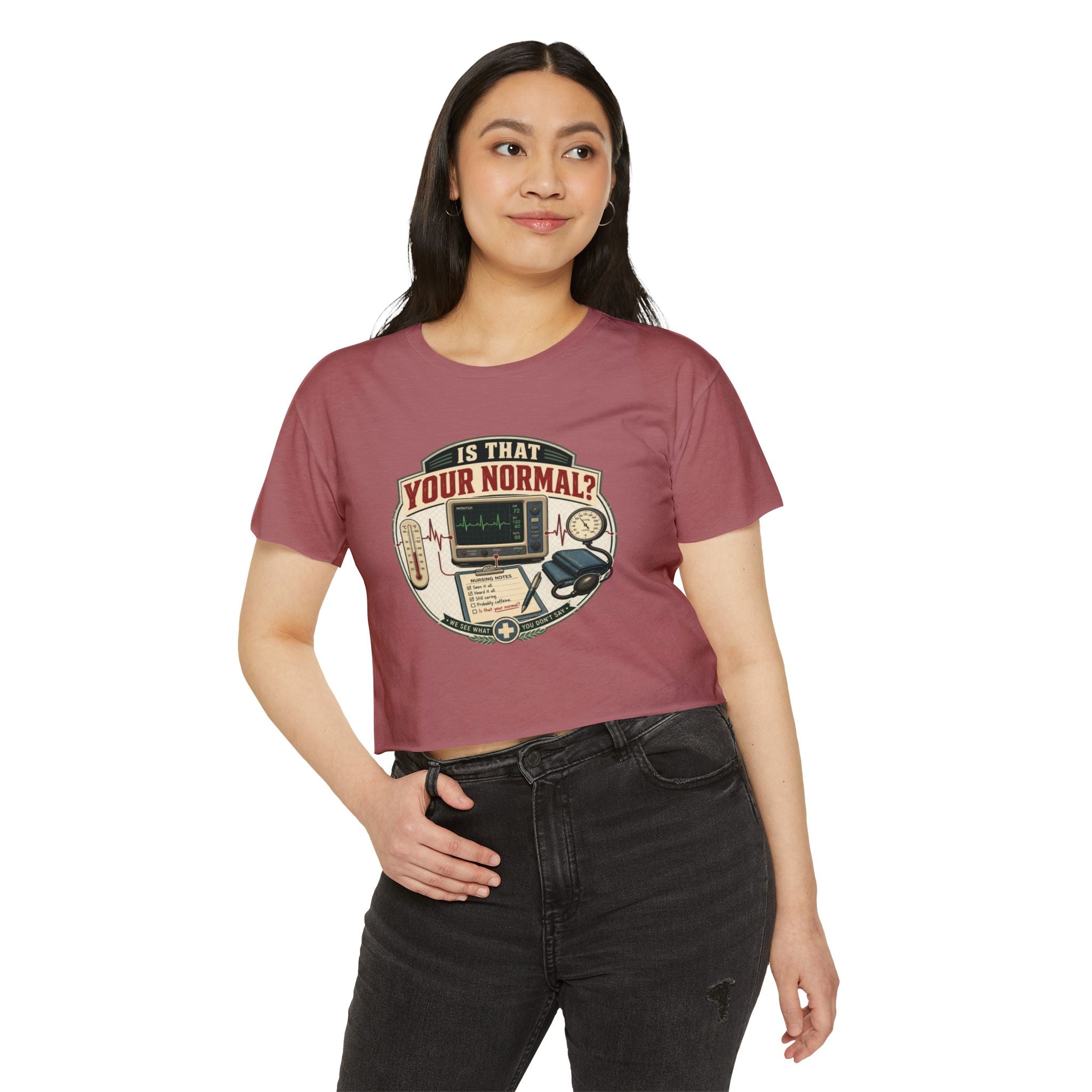 Is That Your Normal? Medical Monitor Graphic Crop Top