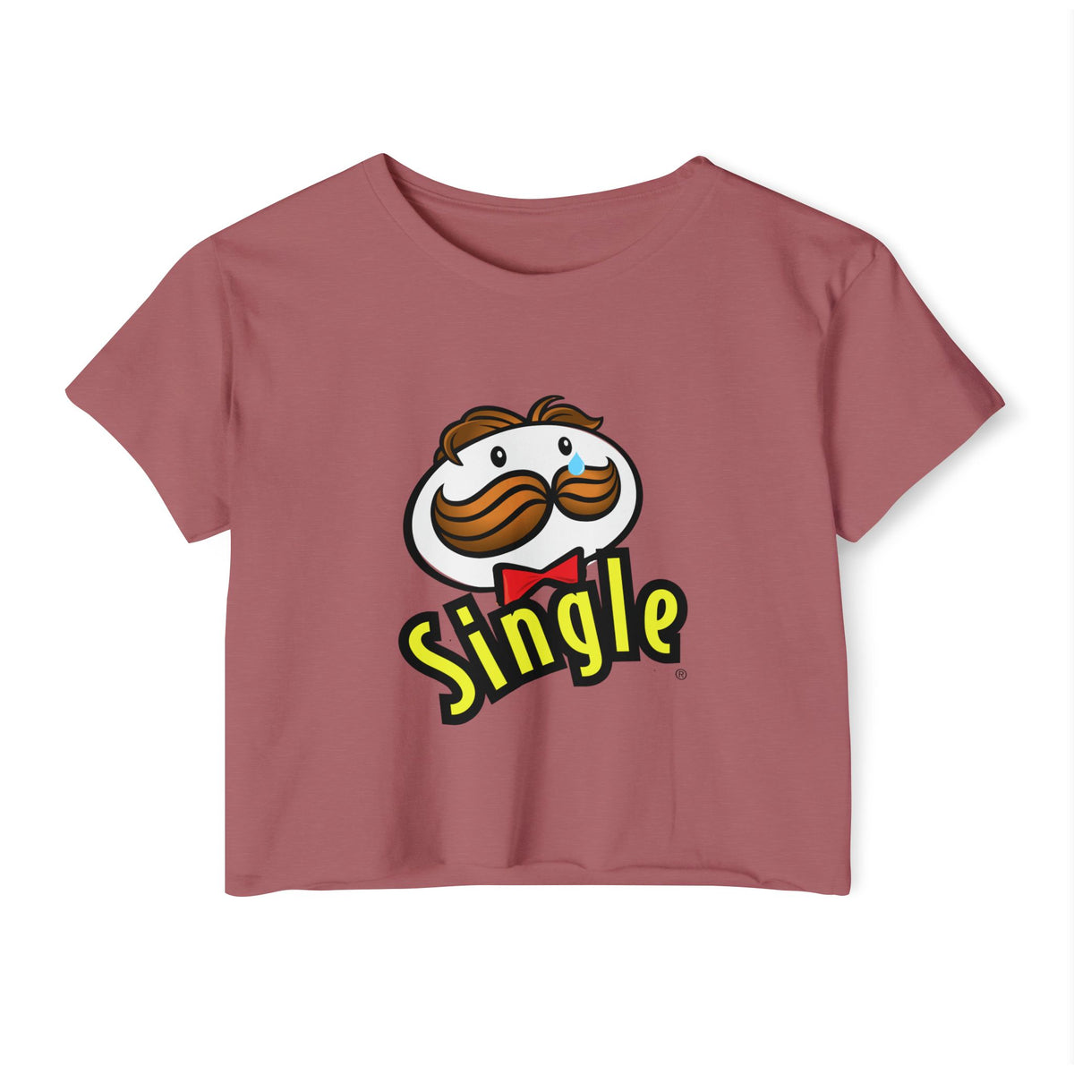Single Pringles-Inspired Crop Top — Women's Festival Graphic Tee