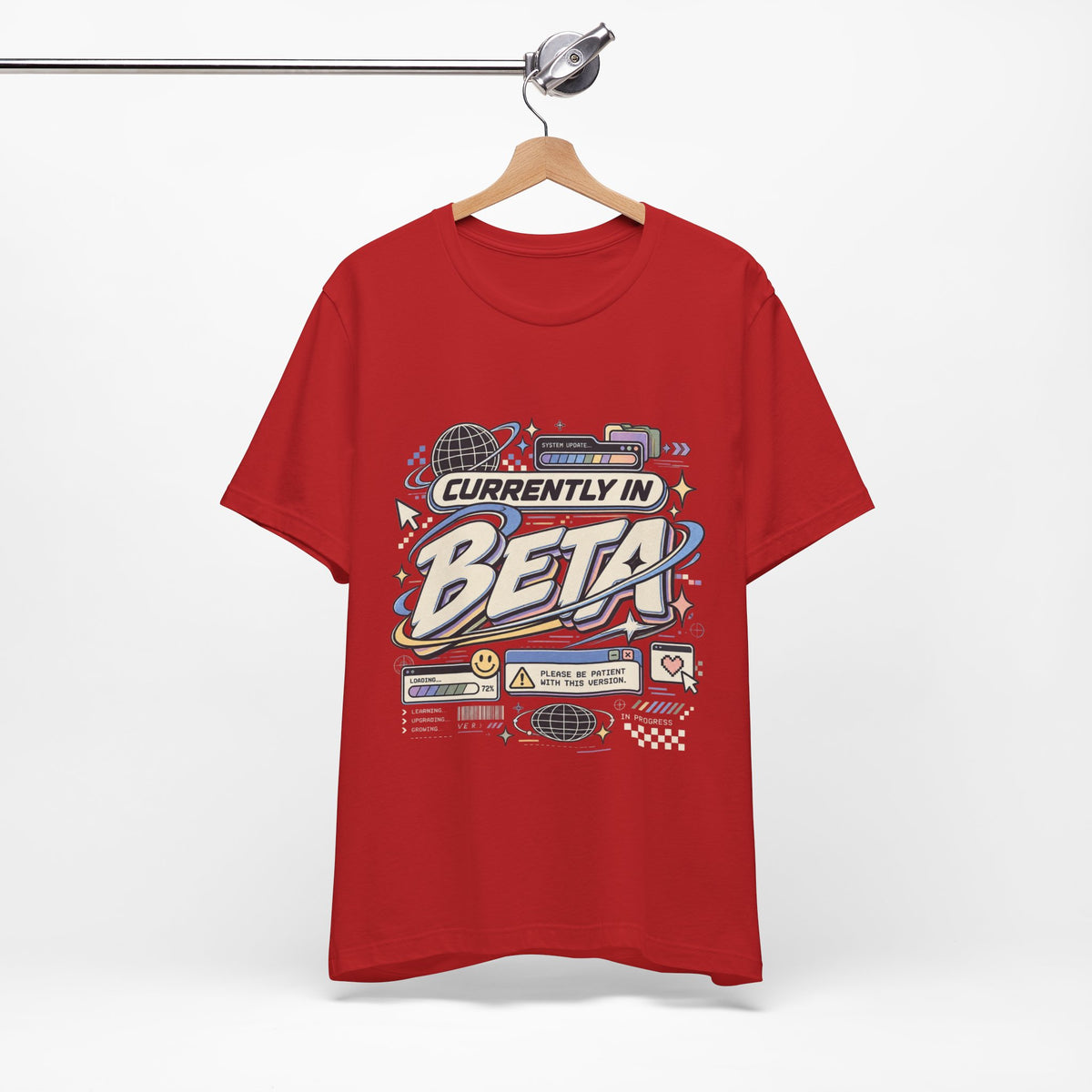 Currently in Beta T-Shirt — Retro Tech Graphic Tee
