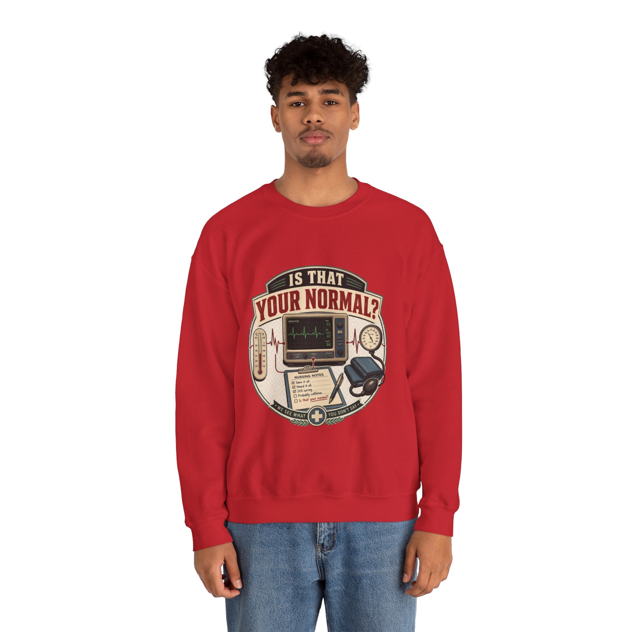 “Is That Your Normal?” Vintage Medical Tech Design Crewneck Sweatshirt