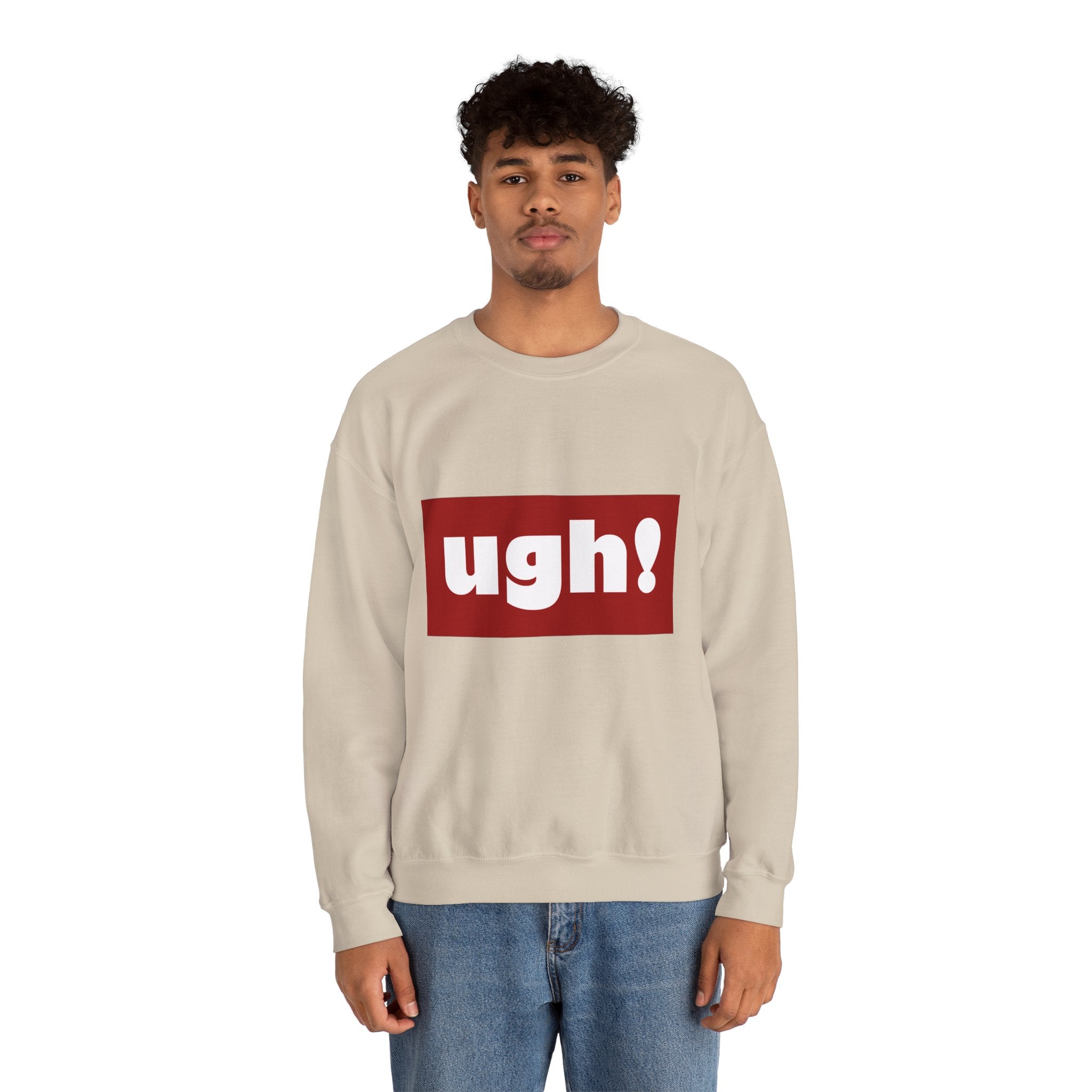 Ugh! Graphic Crewneck Sweatshirt – Casual Statement Pullover