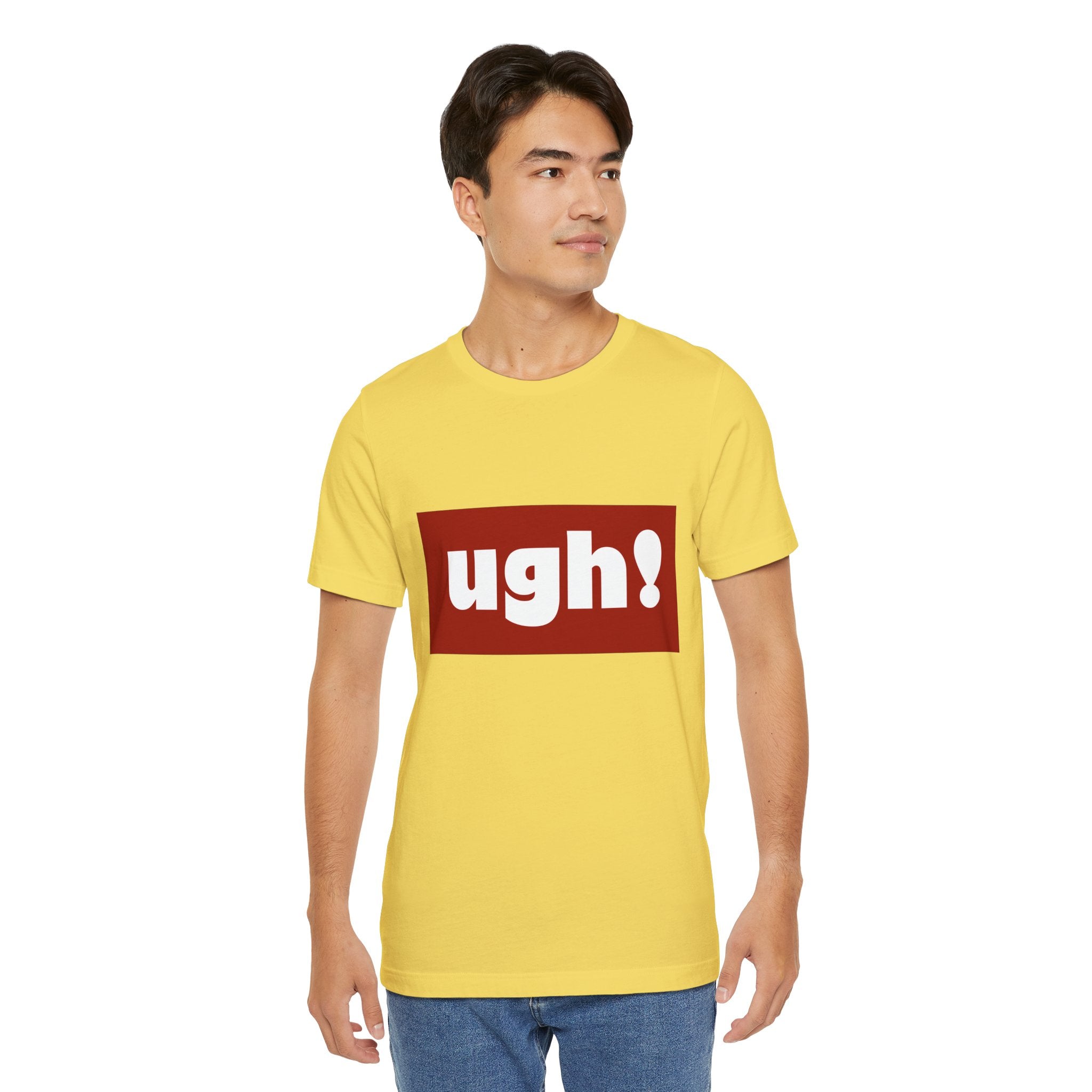 Ugh! Graphic Tee — Red Block Statement T-Shirt