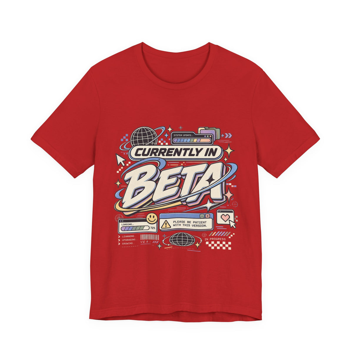 Currently in Beta T-Shirt — Retro Tech Graphic Tee