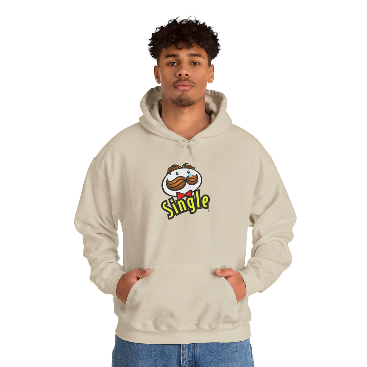 Single Pringles Mascot Hoodie — Funny Single Graphic Pullover