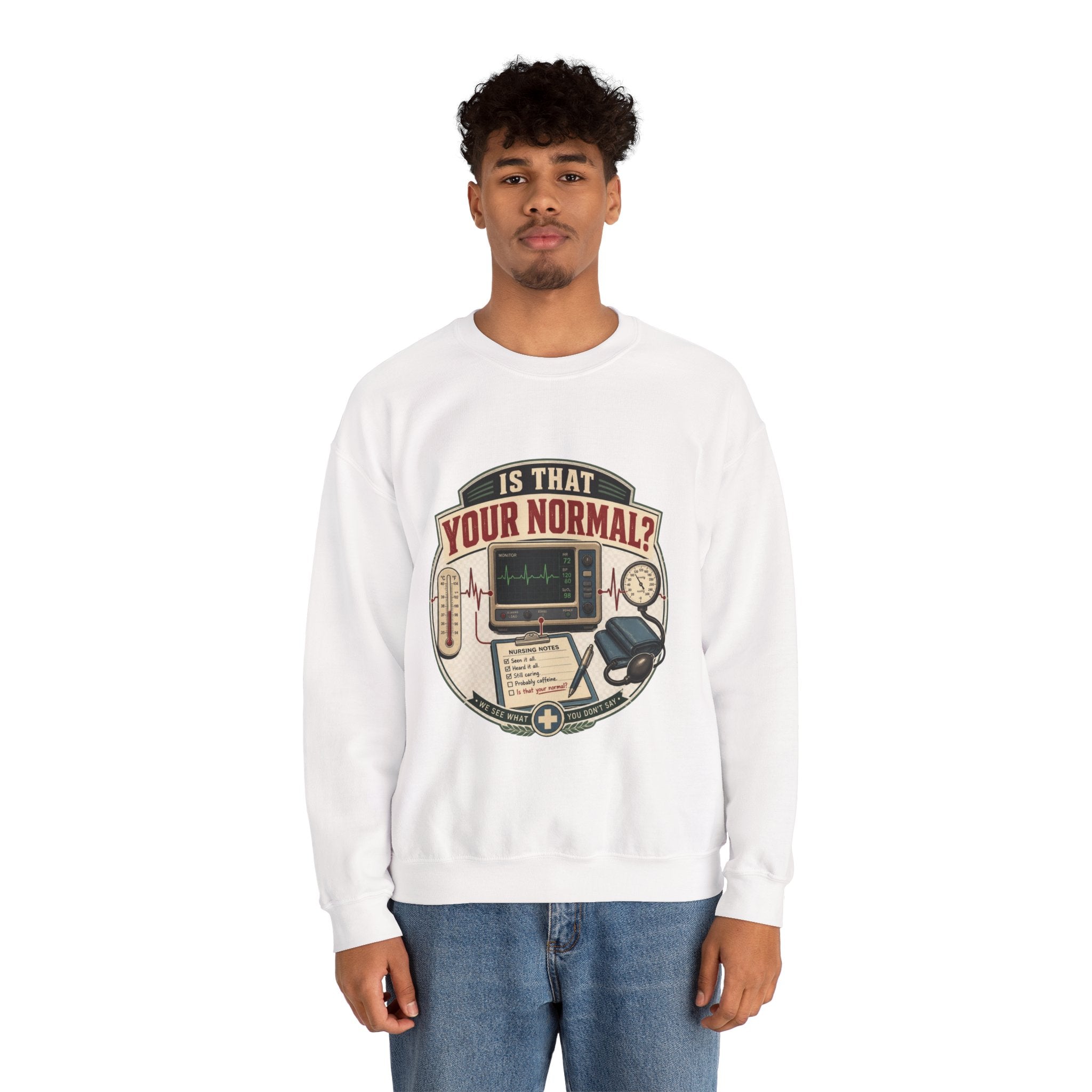 “Is That Your Normal?” Vintage Medical Tech Design Crewneck Sweatshirt